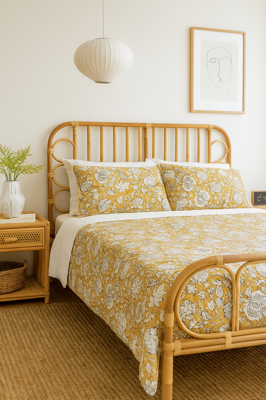 Boho Bloom Luxe Quilt Set | 210x250cm | Queen/King