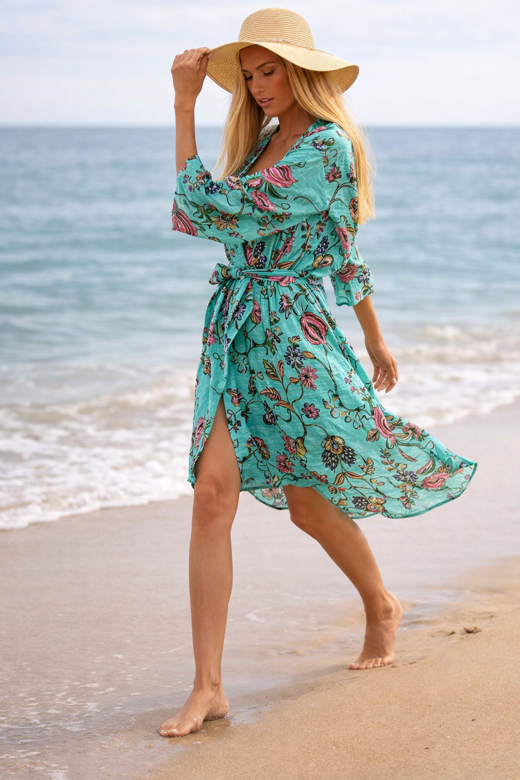 'Frida's Vibrance' 100% Cotton Kimono