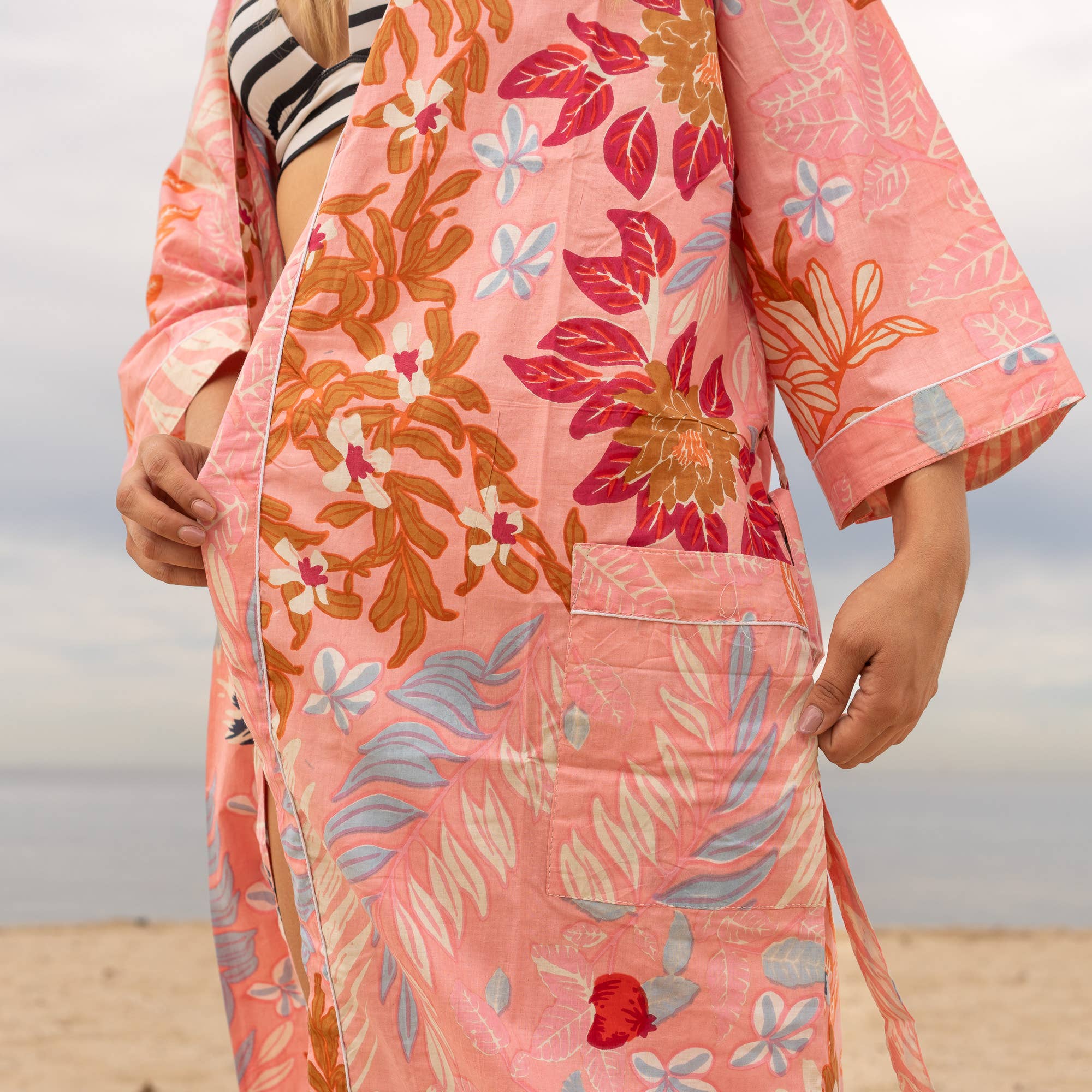 Boho Chic' Women's Cotton Kimono Robe