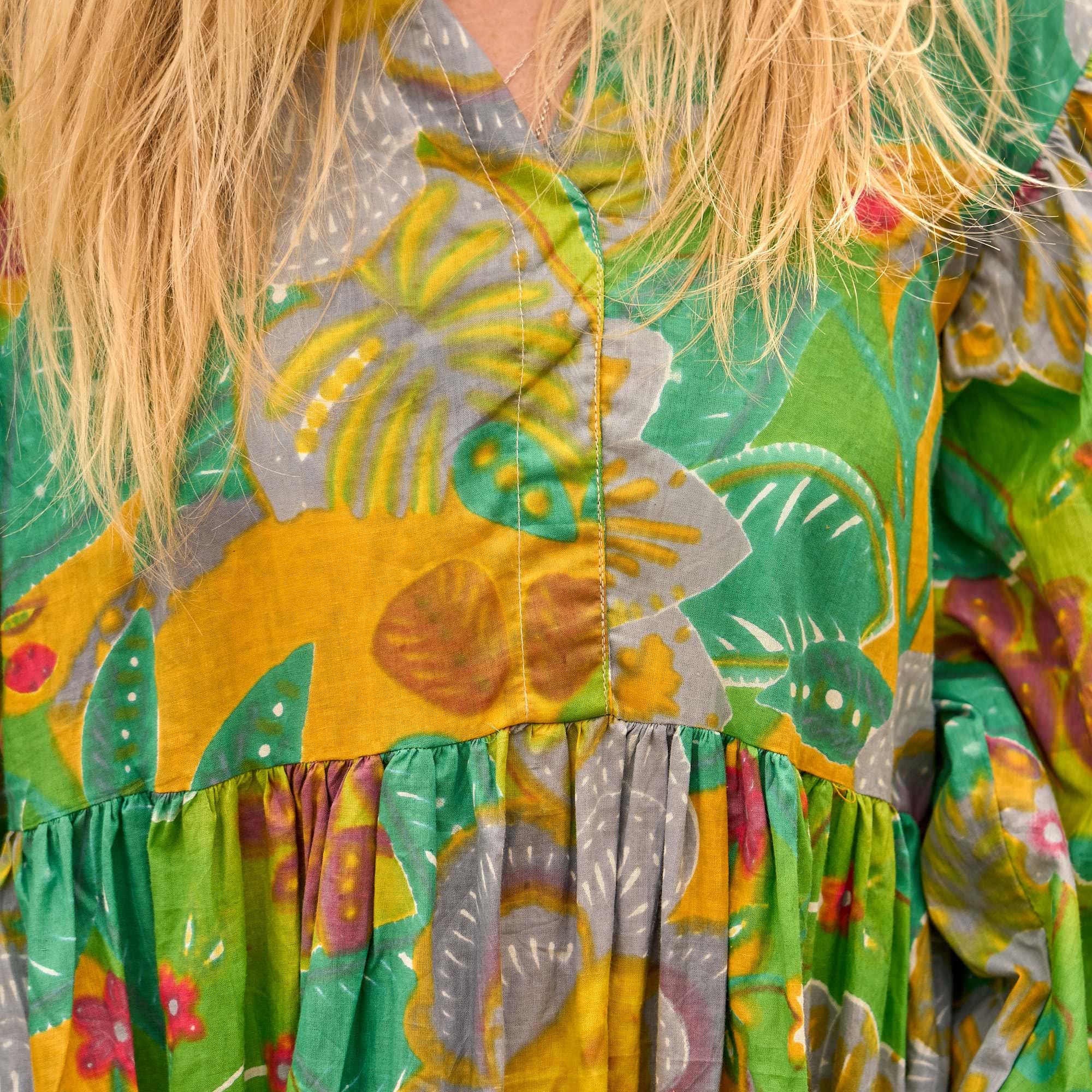 Tropical boho maxi dress Australian fashion
Cotton maxi dress for vacation and everyday wear
Jungle print dress lightweight breathable fabric