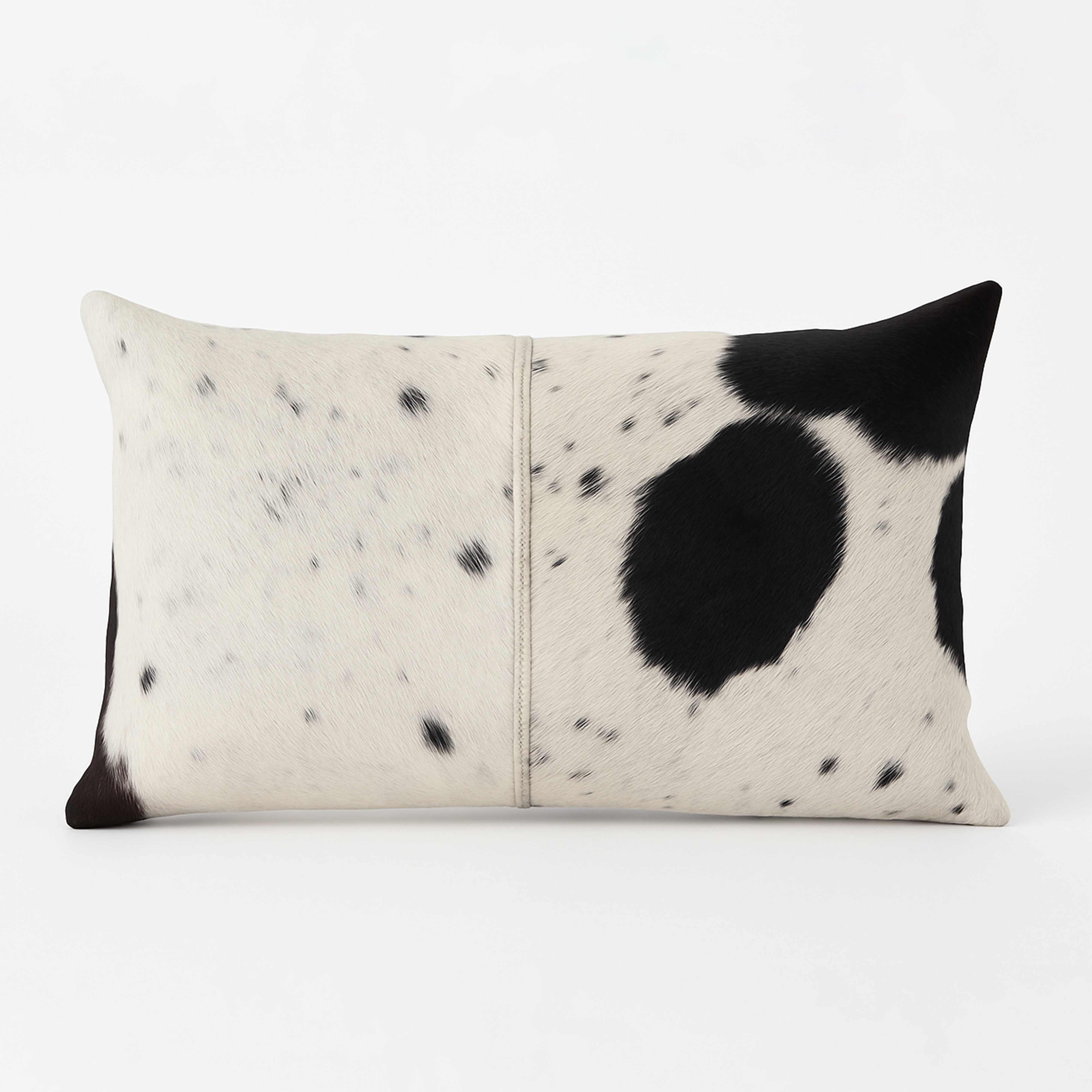 Cowhide Cushion Black/White - Luxe Contrast