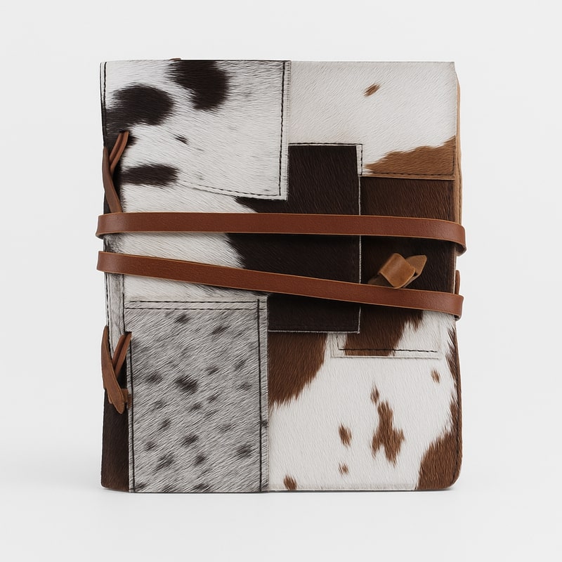 Rustic Leather Journal | Handmade Cowhide Leather Wrap