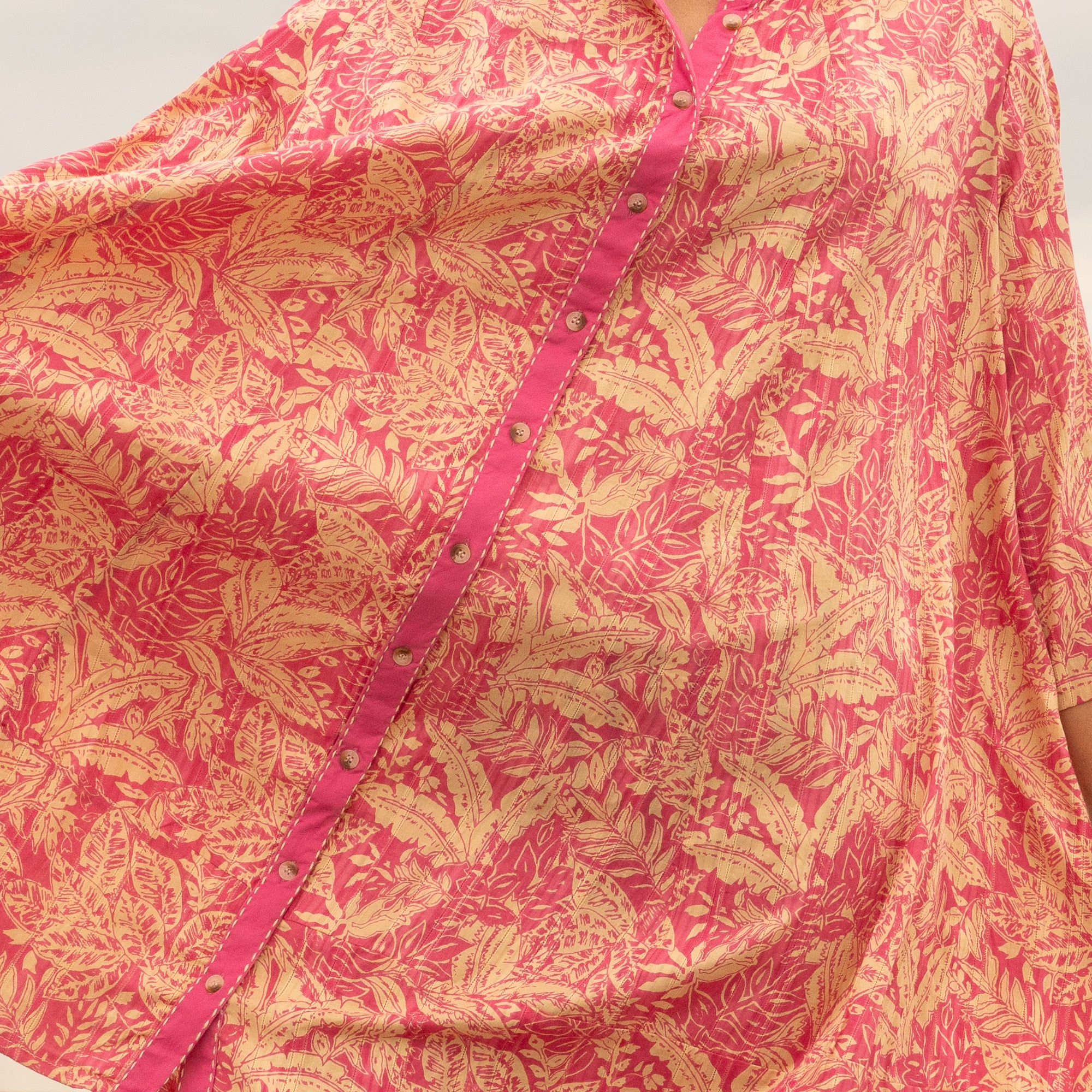 Tropical Paradise Women Cotton Maxi Dress - One Size