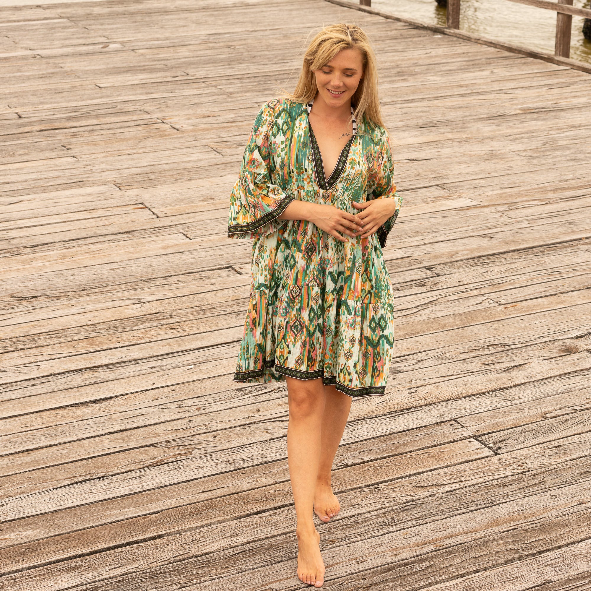 Coachella Queen Women's Cotton Midi Dress - One Size