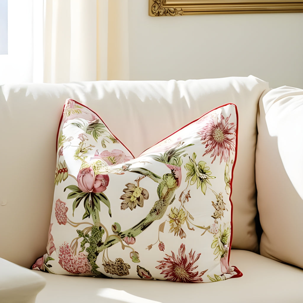 'Restful Refuge' 100% Handmade Cotton Cushion Cover