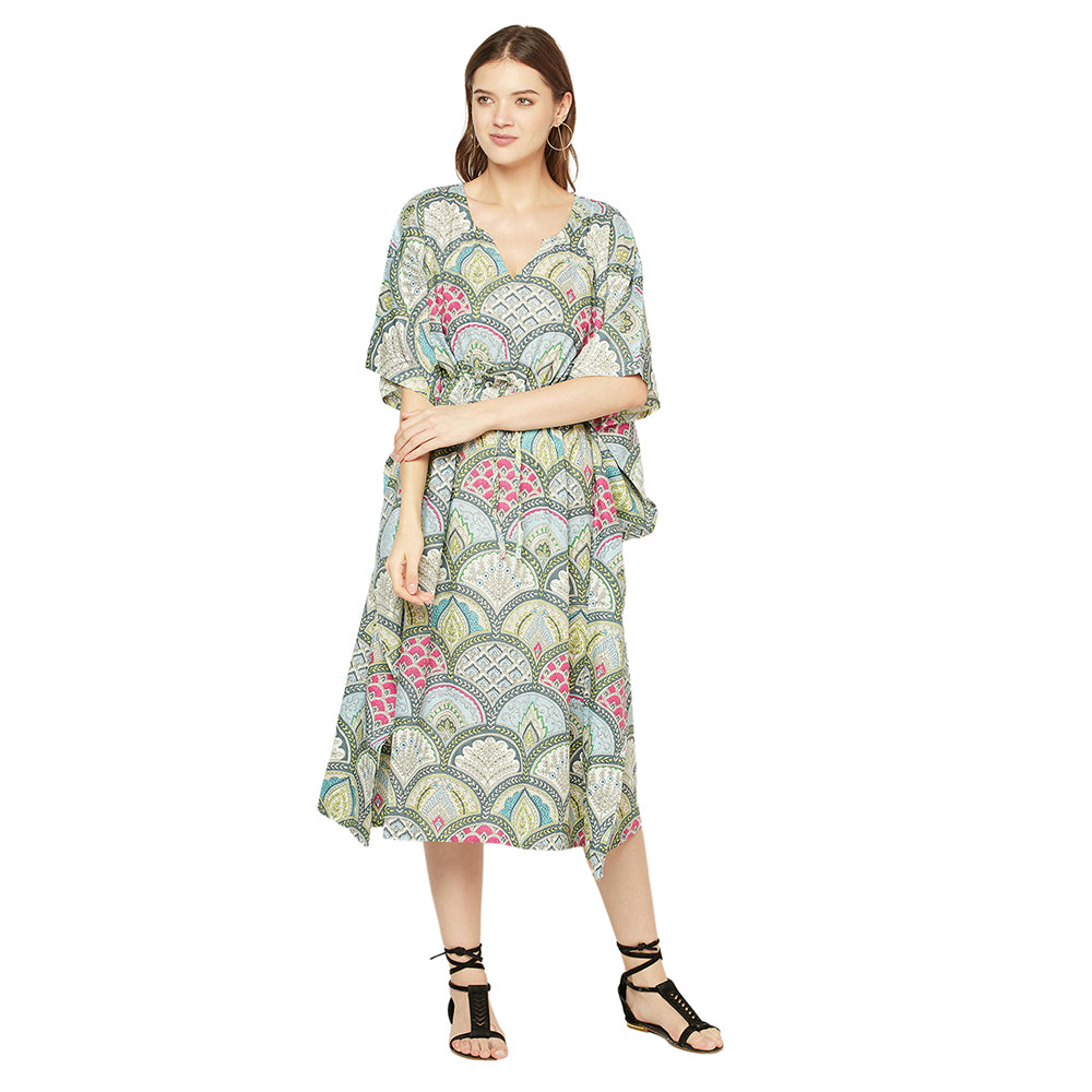 'Spiritual Symmetry' 100% Cotton Kaftan