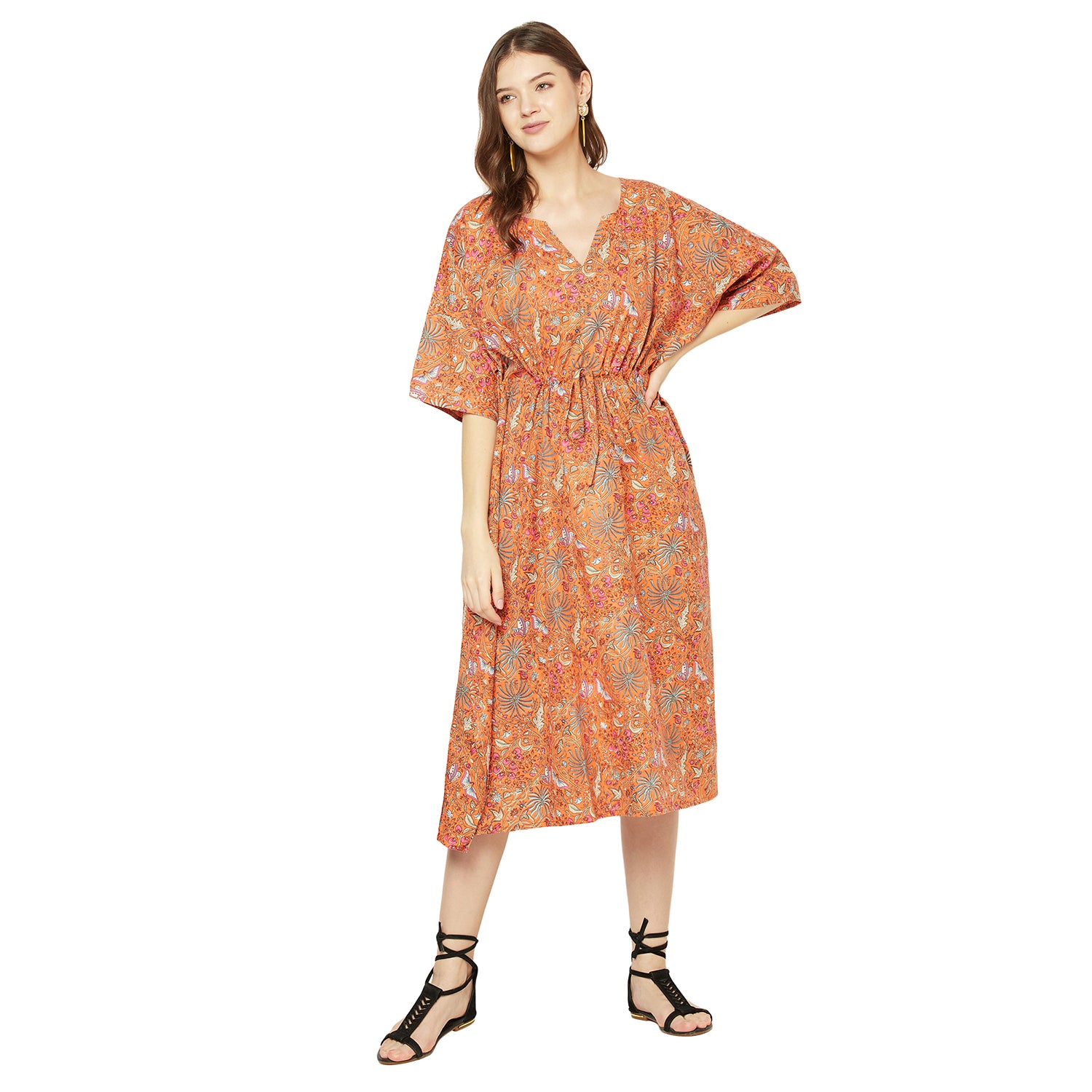 "Relaxed Elegance" 100% Cotton Kaftan