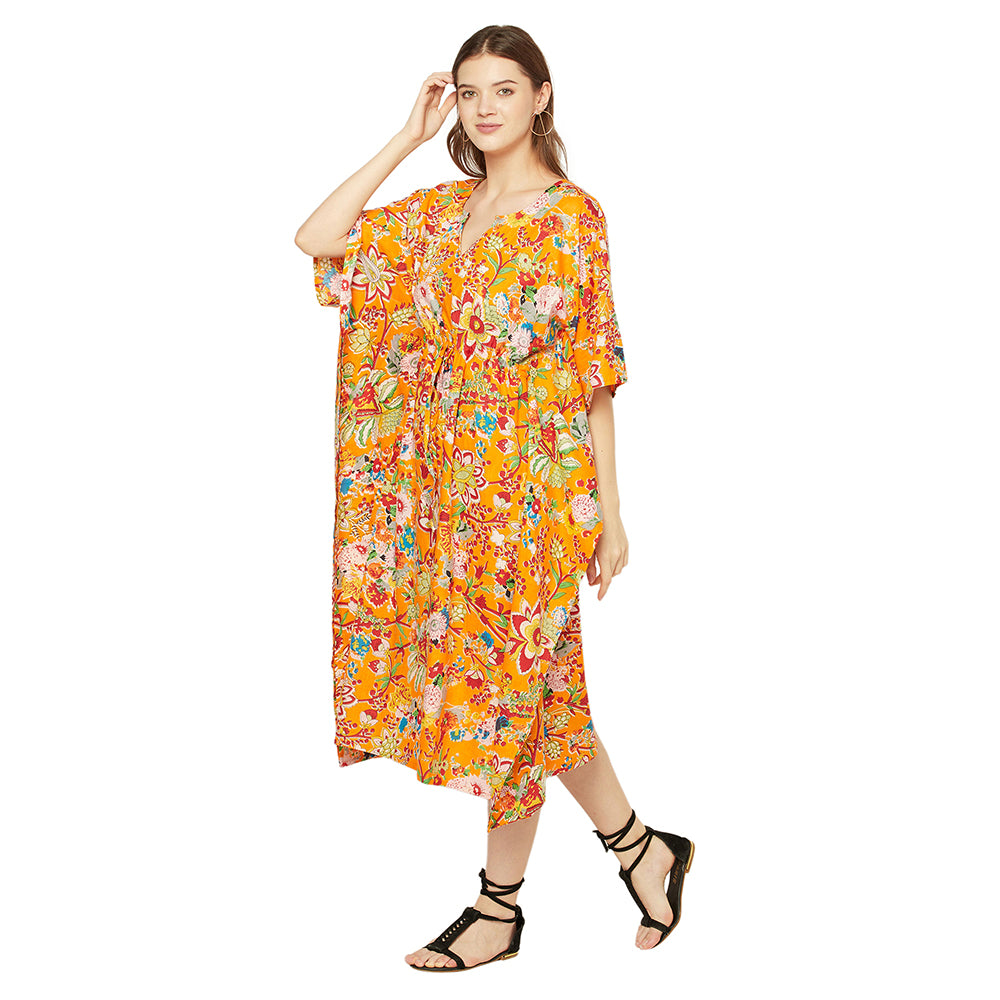 'Floral Dream' 100% Cotton Kaftan