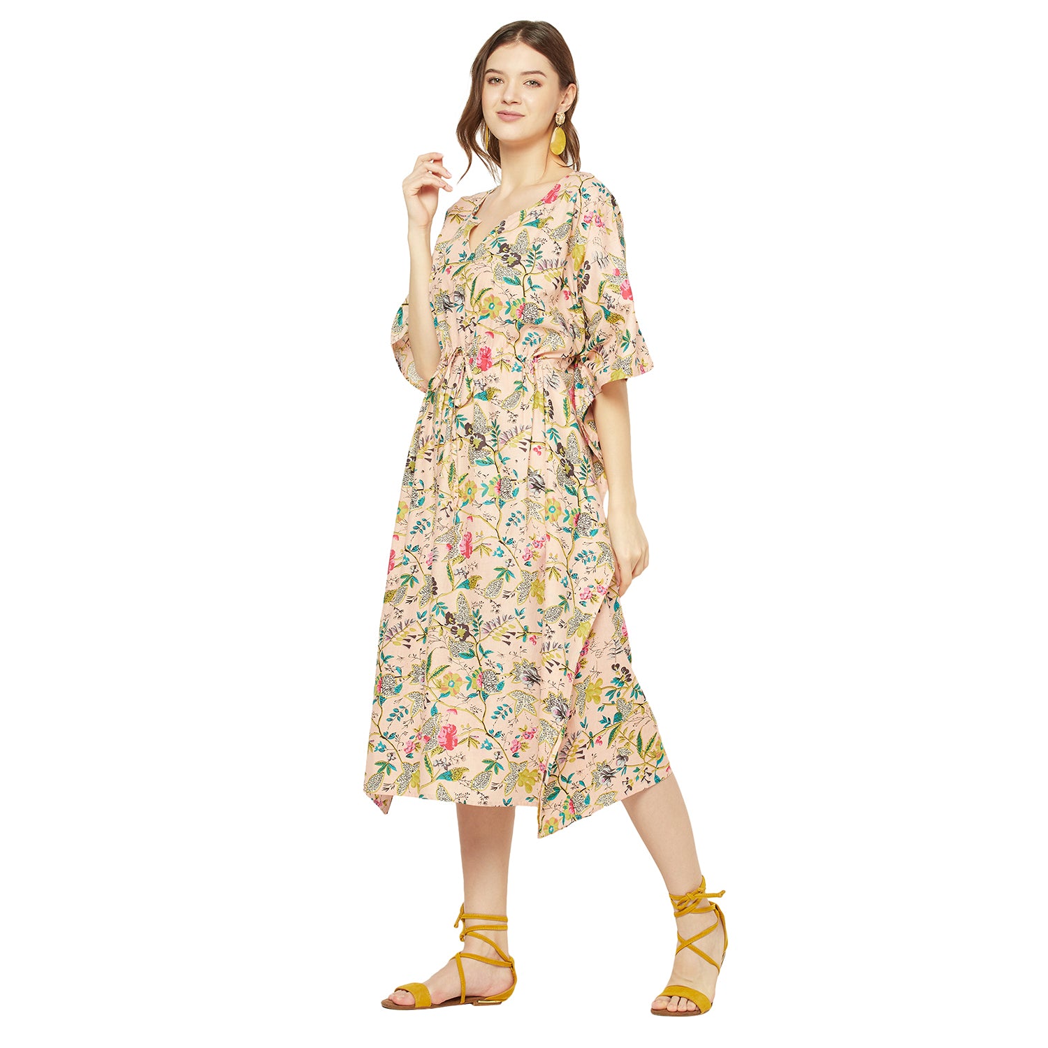 'Nature's Symphony' 100% Cotton Kaftan