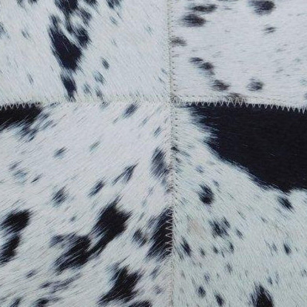 Exotic Cowhide Cushion Cover - Black Pillowcase