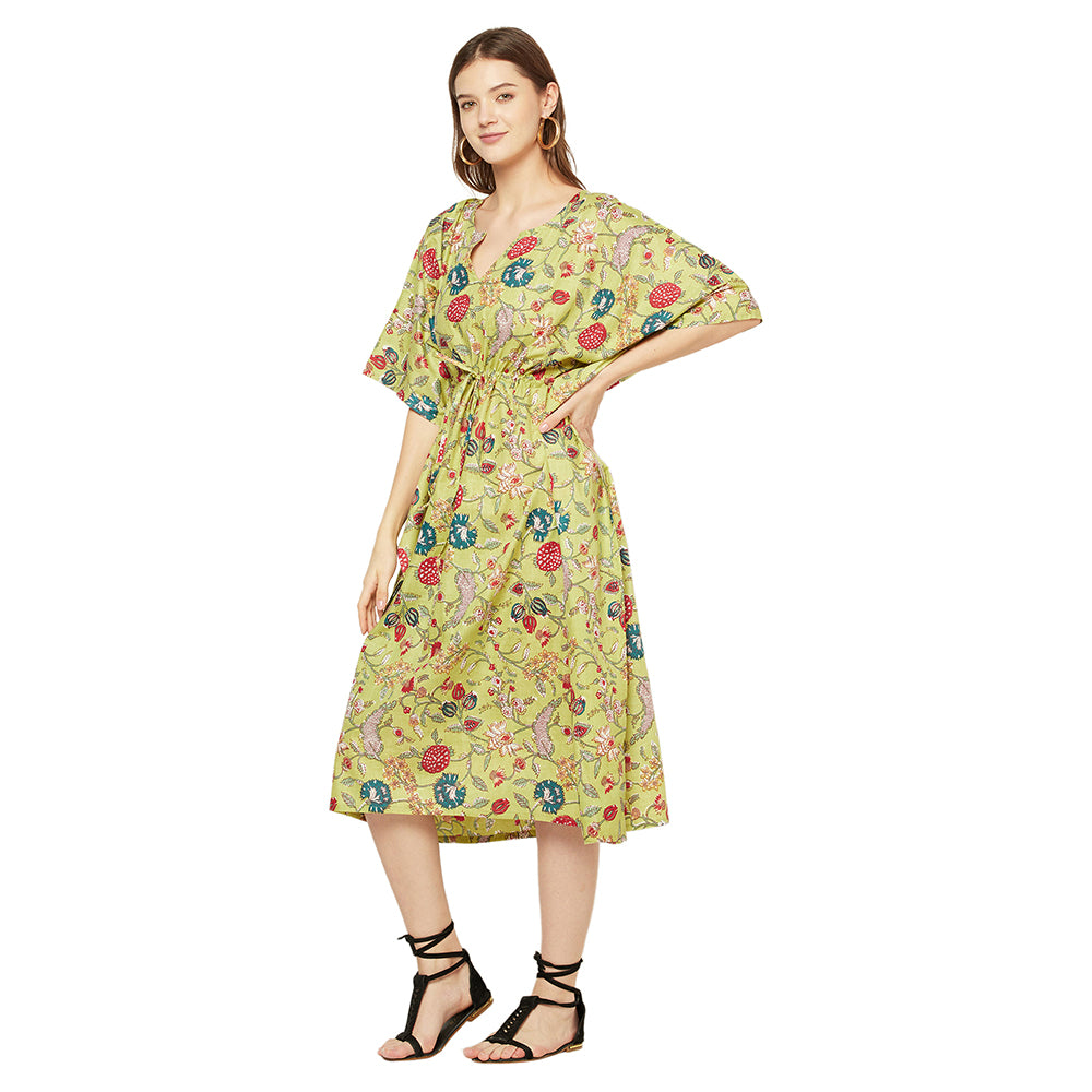 'Nature's Palette' 100% Cotton Kaftan