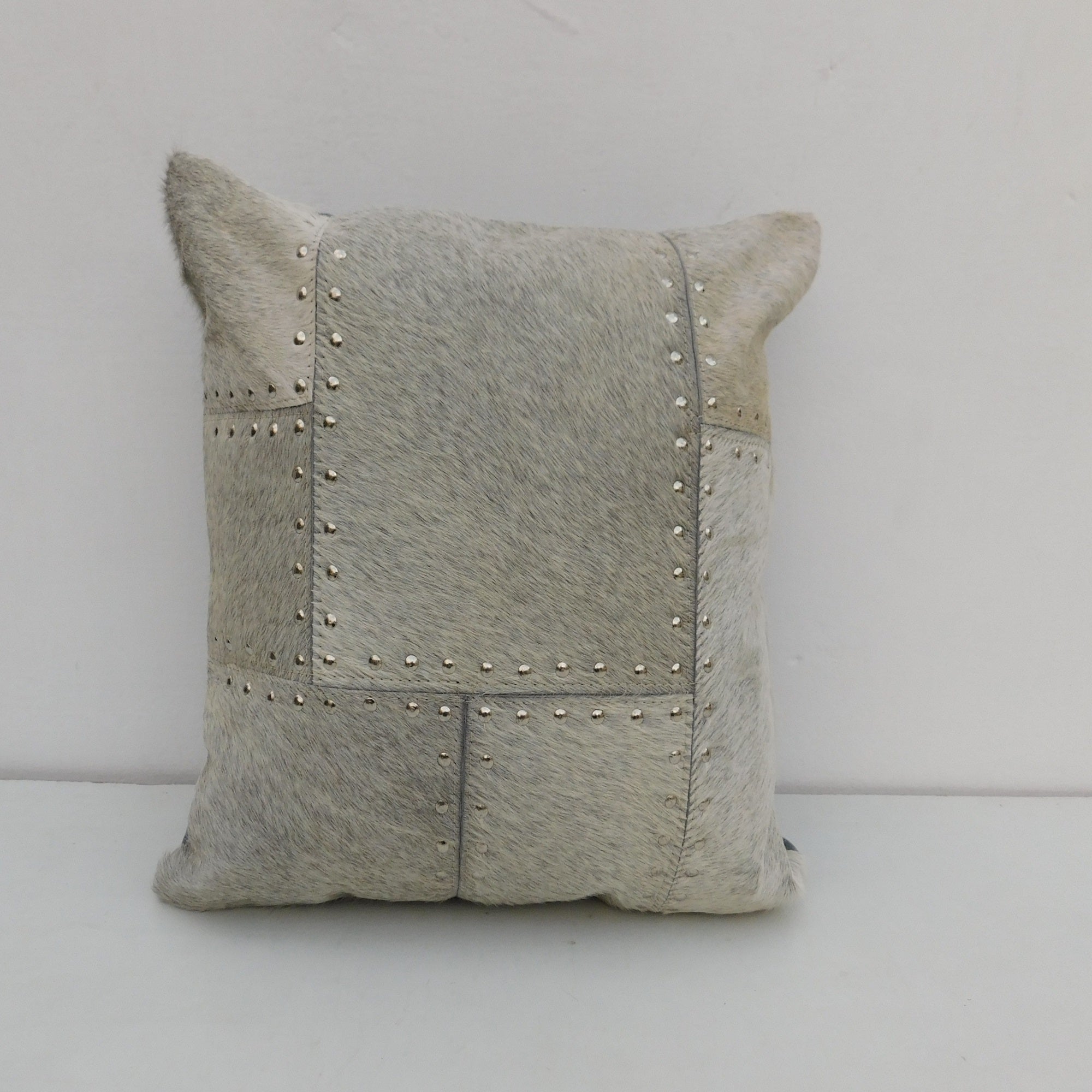 Exotic Cowhide Cushion Cover - Grey Pillowcase