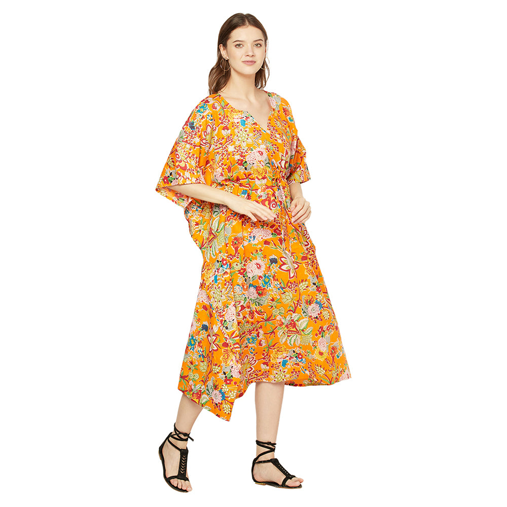 'Floral Dream' 100% Cotton Kaftan