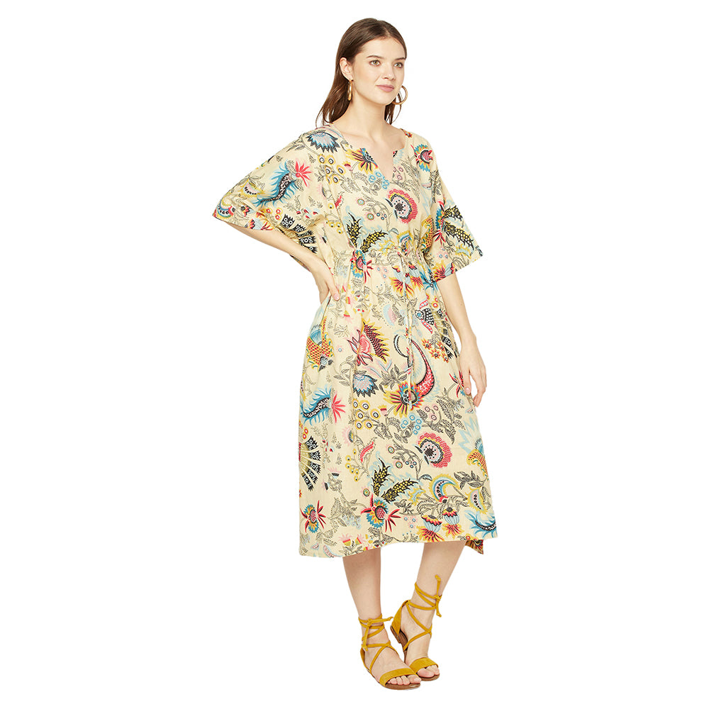'Mellow Mosaic' 100% Cotton Kaftan