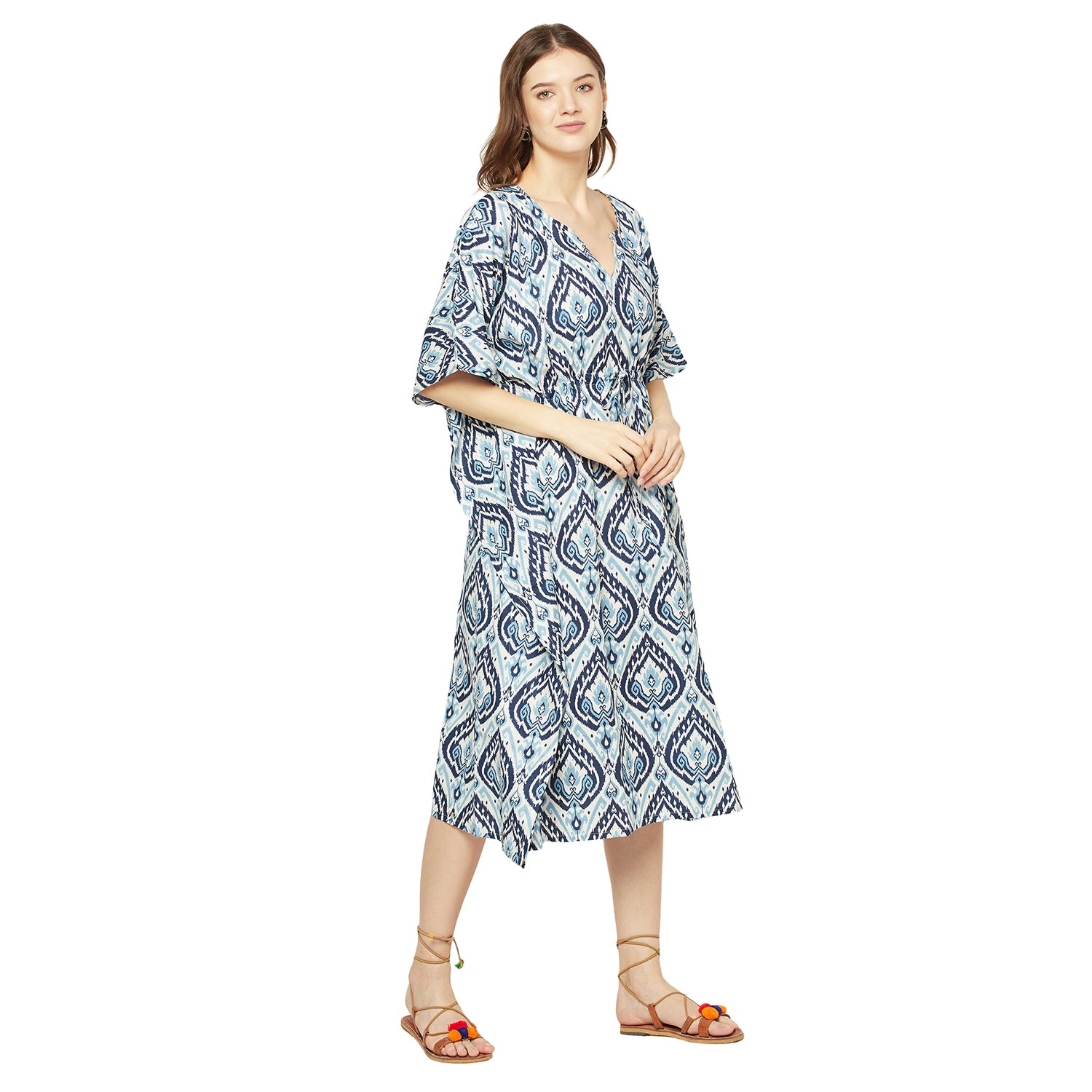 'Tranquil Tones' 100% Cotton Kaftan