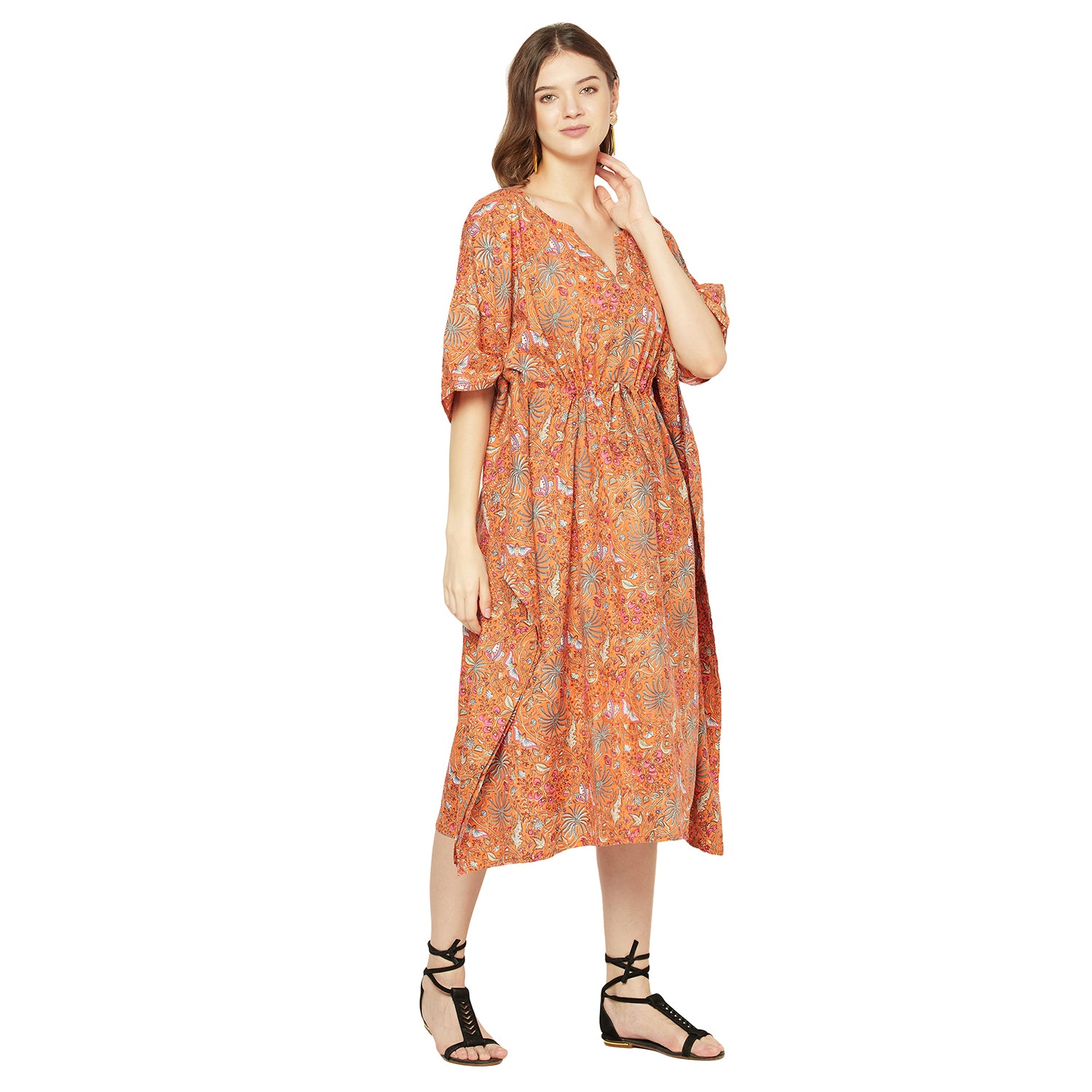 "Relaxed Elegance" 100% Cotton Kaftan