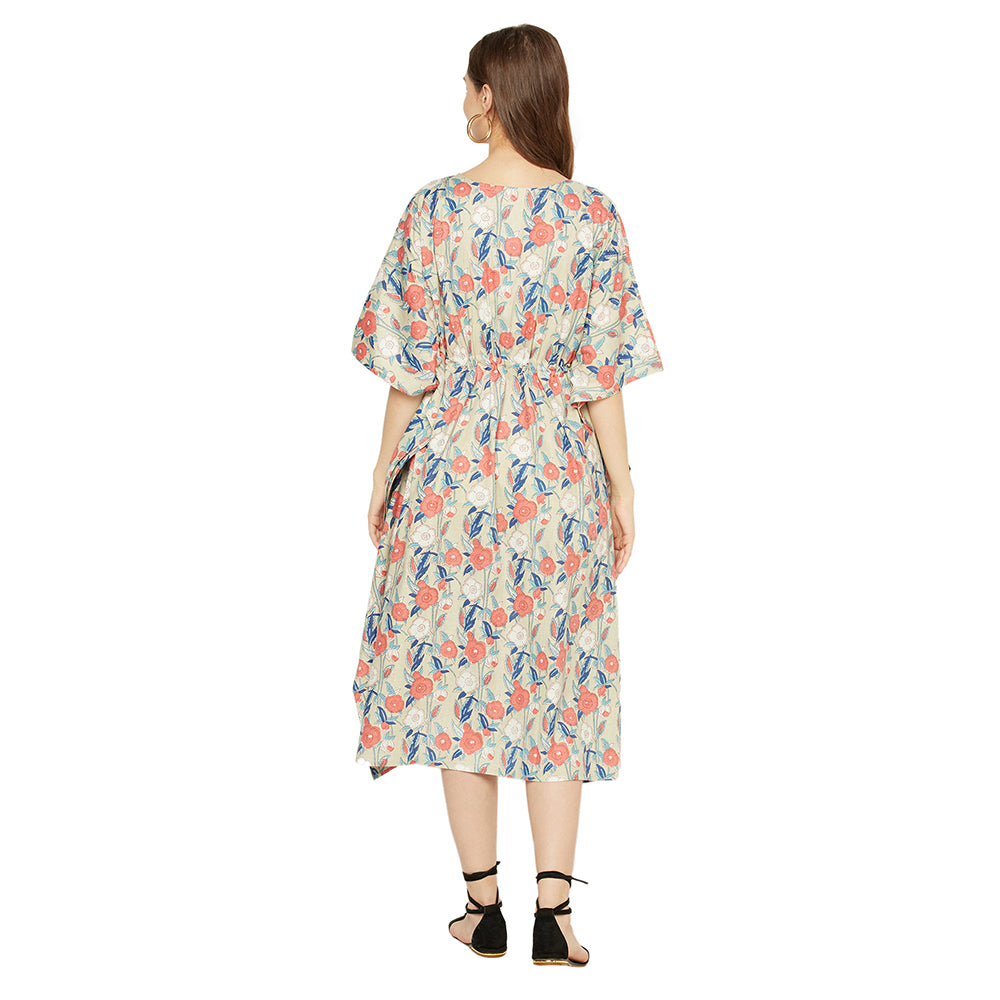 'Petal Paradise' 100% Cotton Kaftan