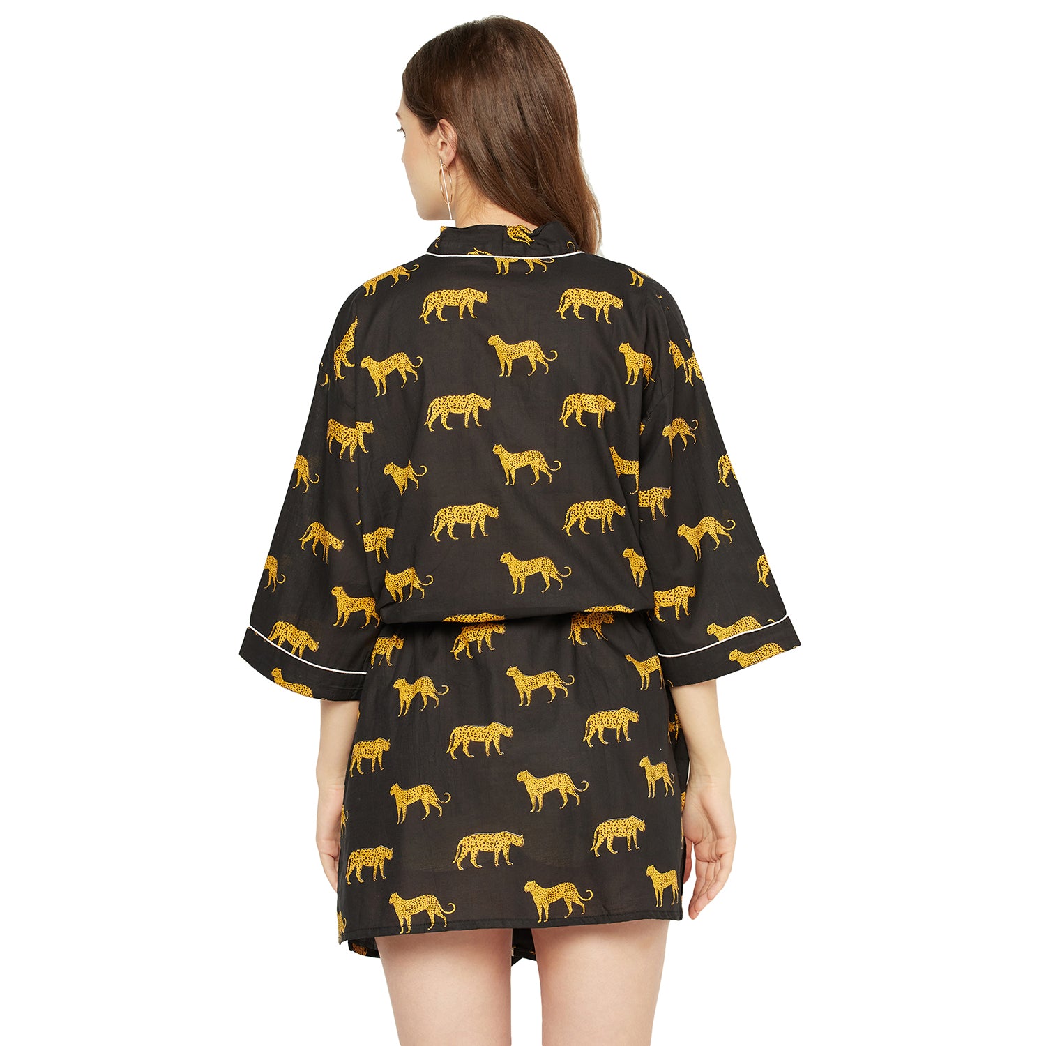 "Frida's Delight" - Kimono Cotton Dressing Gown