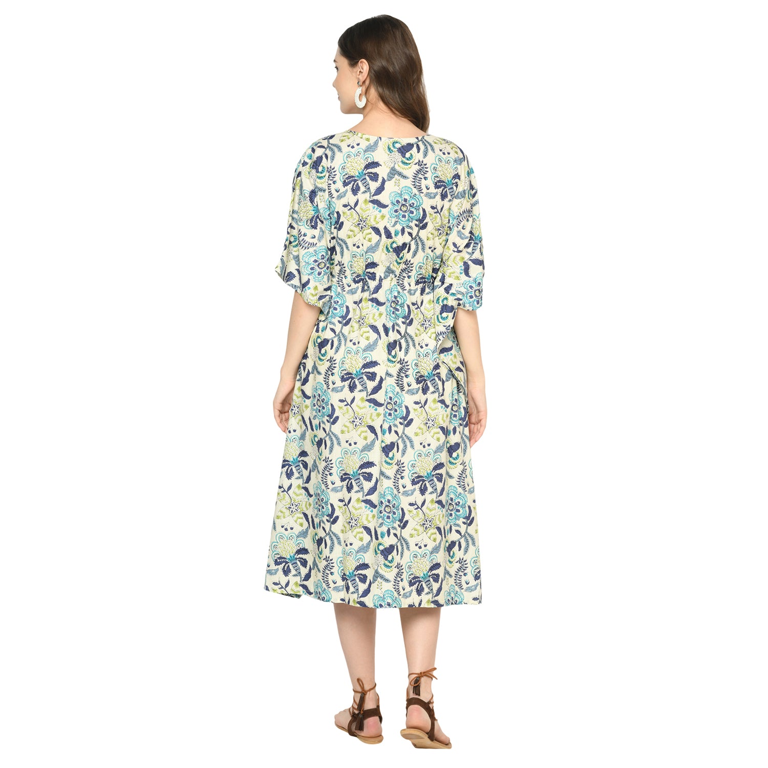 'Subtle Spring' 100% Cotton Kaftan