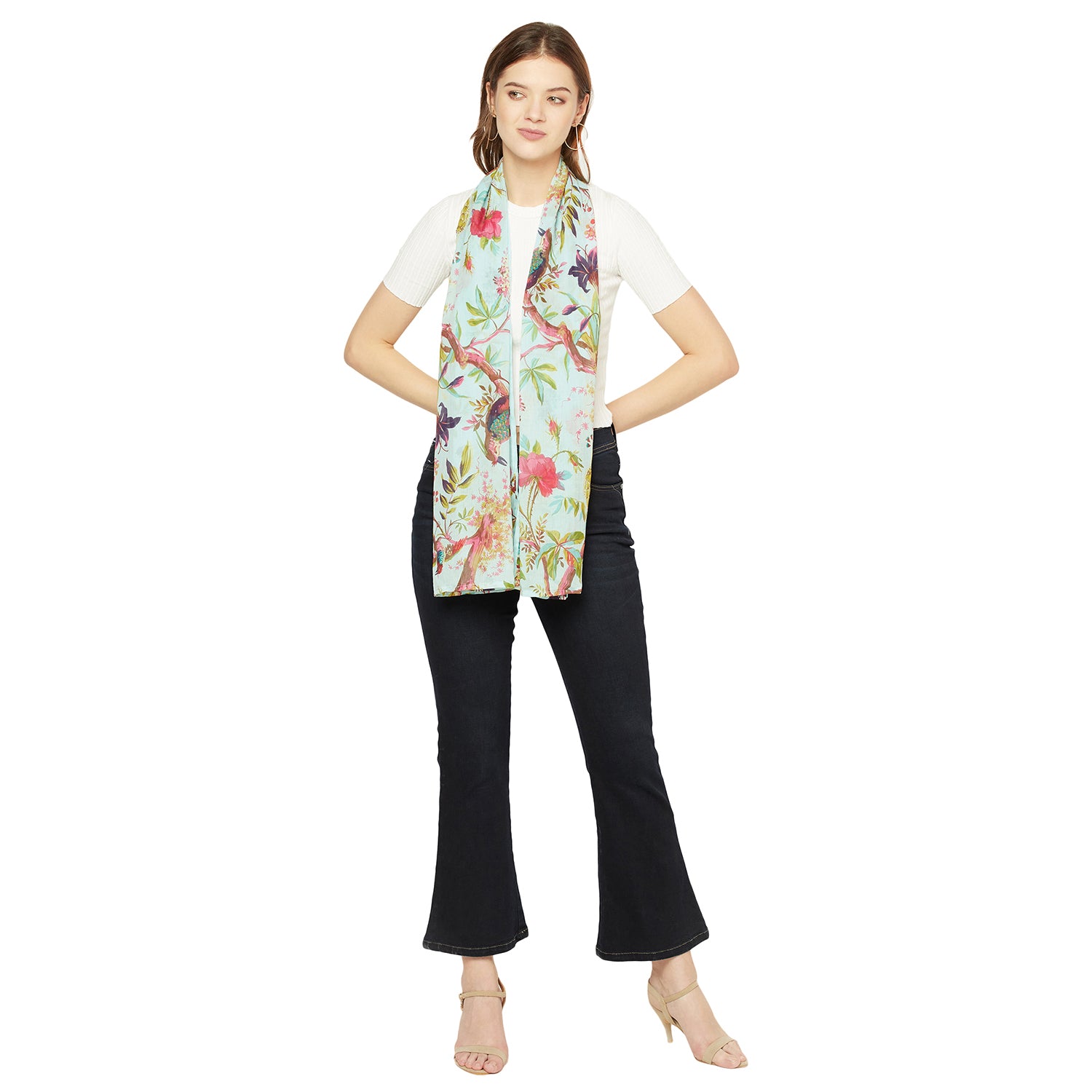 'Secret Oasis' 100% Cotton Scarf