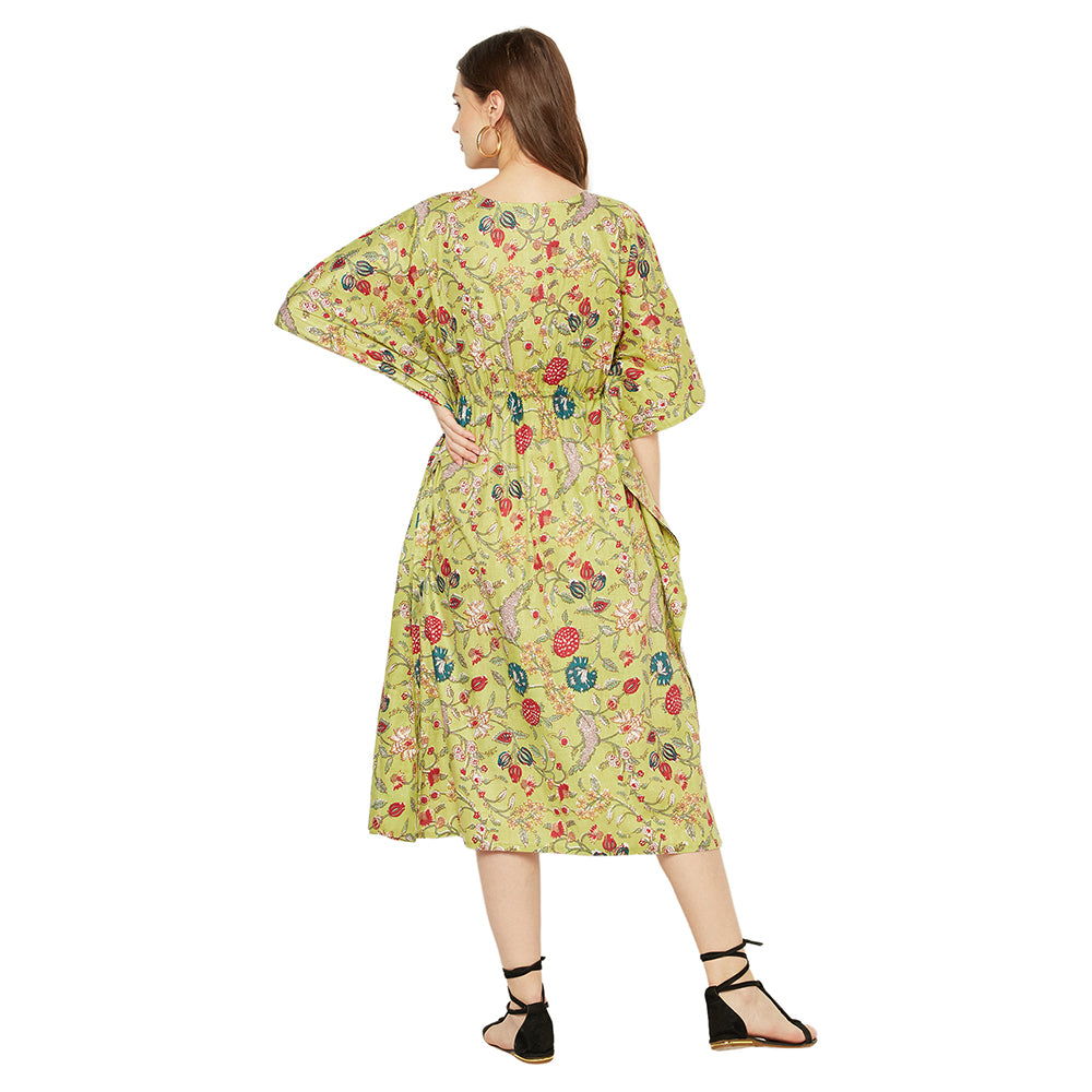 'Nature's Palette' 100% Cotton Kaftan