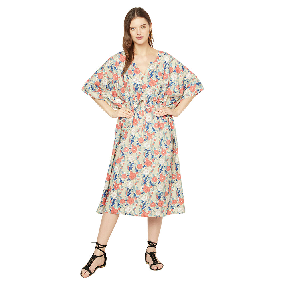 'Petal Paradise' 100% Cotton Kaftan