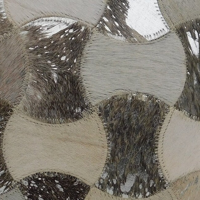 Exotic Cowhide Cushion Cover - Silver Twilight Pillowcase