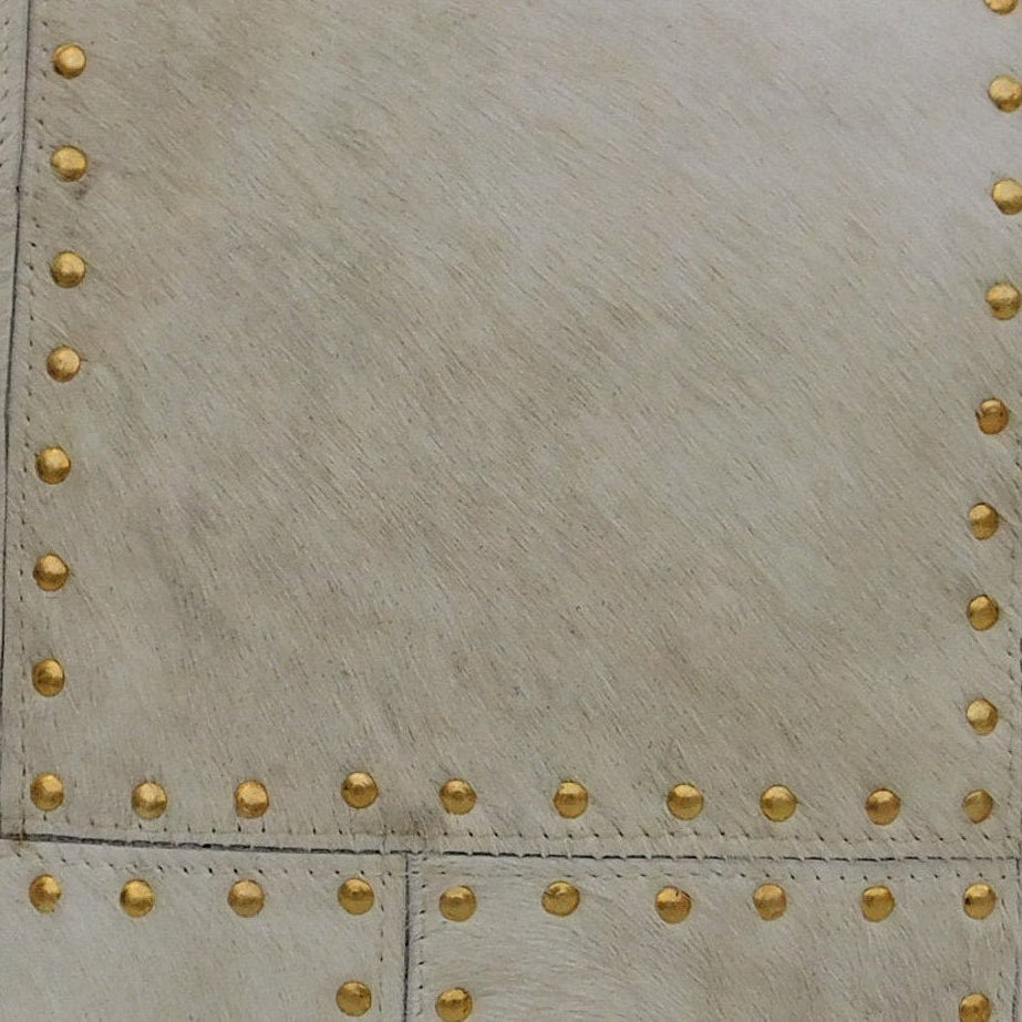 Exotic Cowhide Cushion Cover - White Buttons Pillowcase