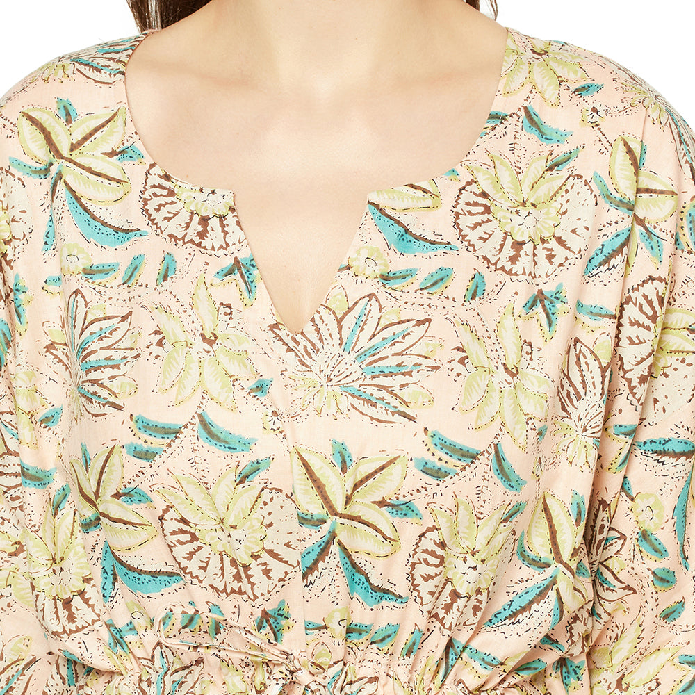 'Hushed Haze' 100% Cotton Kaftan