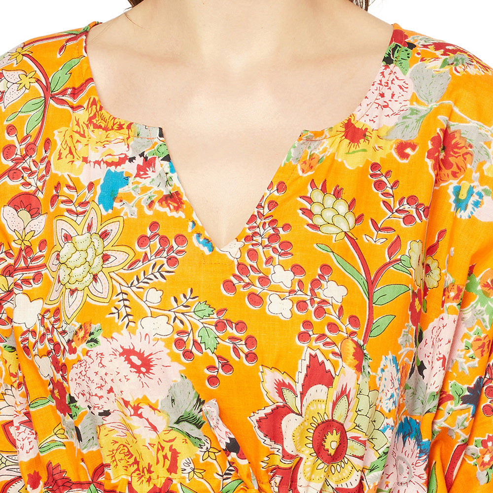 'Floral Dream' 100% Cotton Kaftan