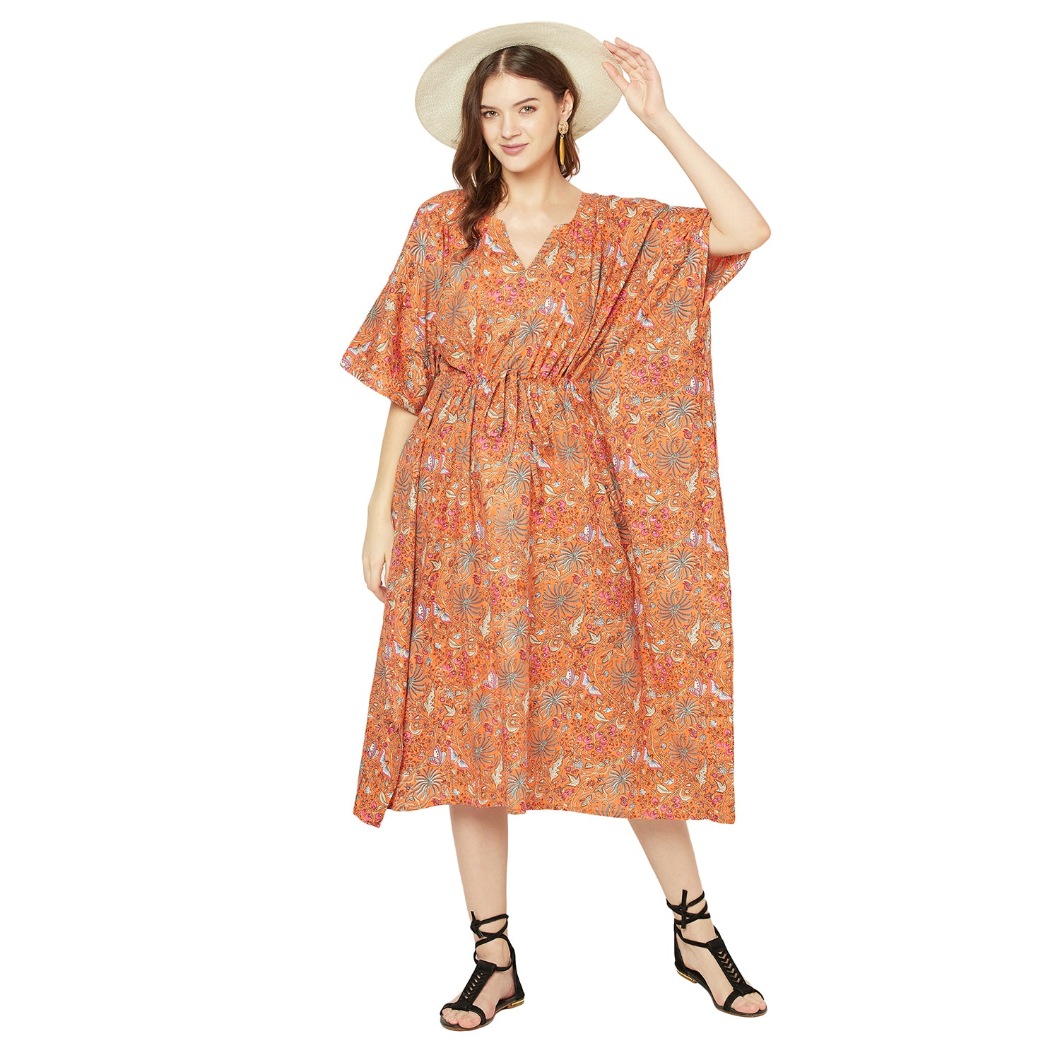 "Relaxed Elegance" 100% Cotton Kaftan