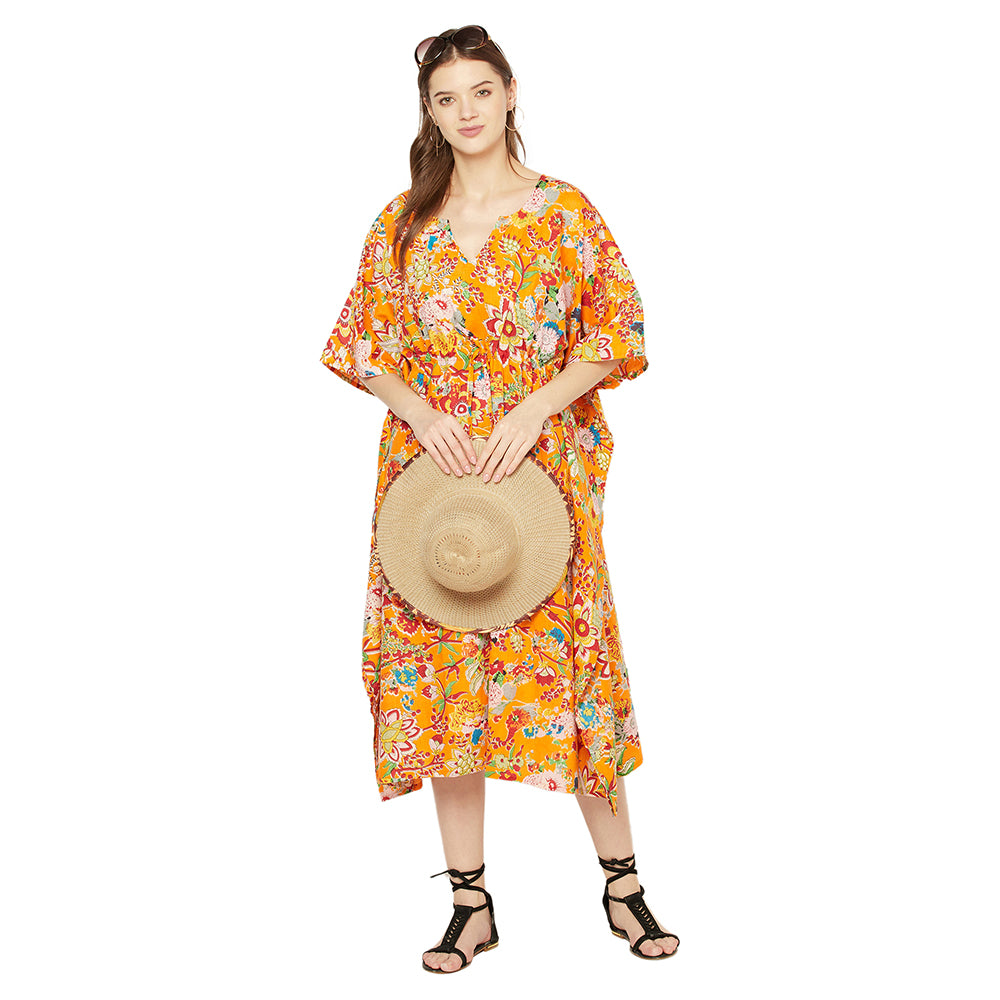 'Floral Dream' 100% Cotton Kaftan