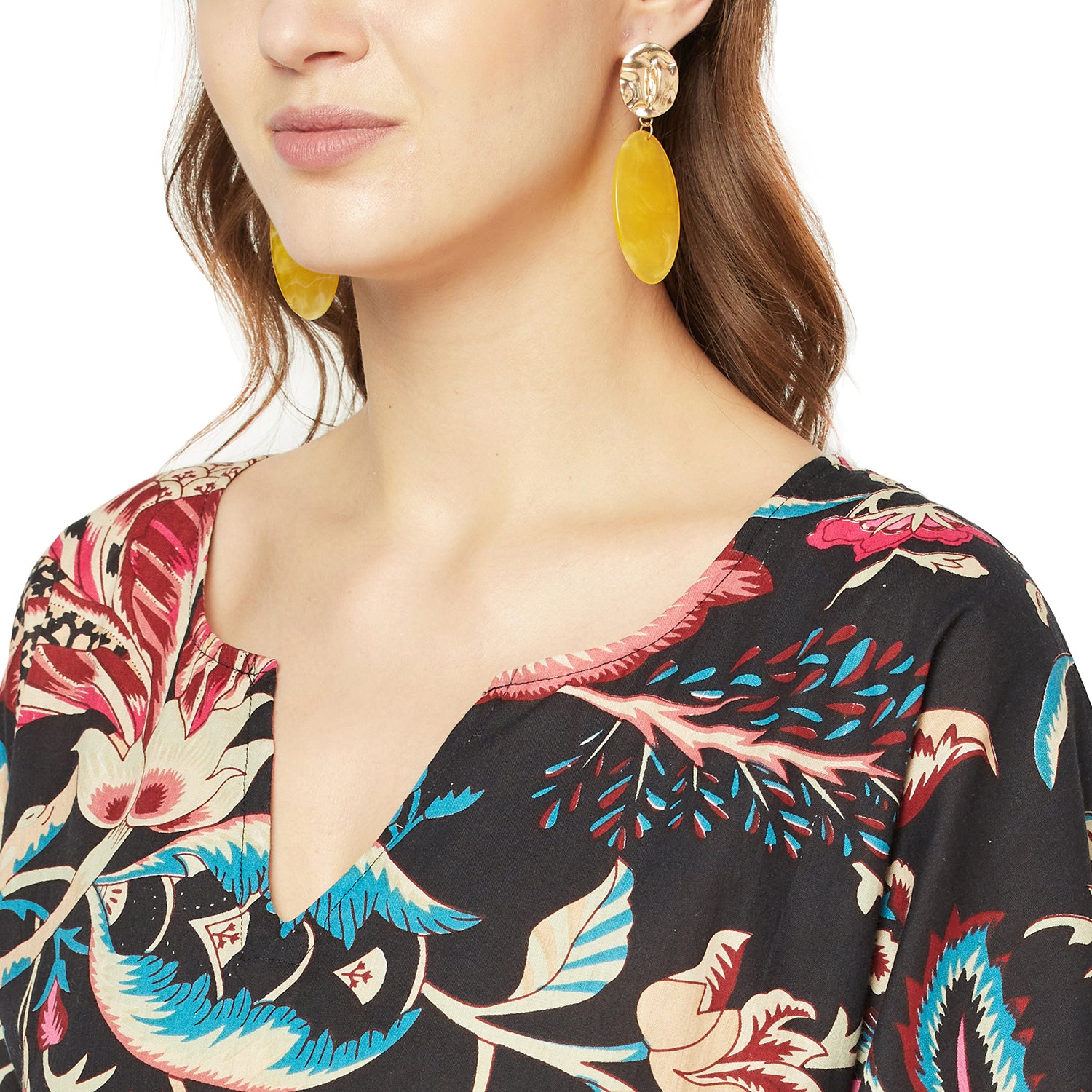 'Boho Blossoms' 100% Cotton Kaftan