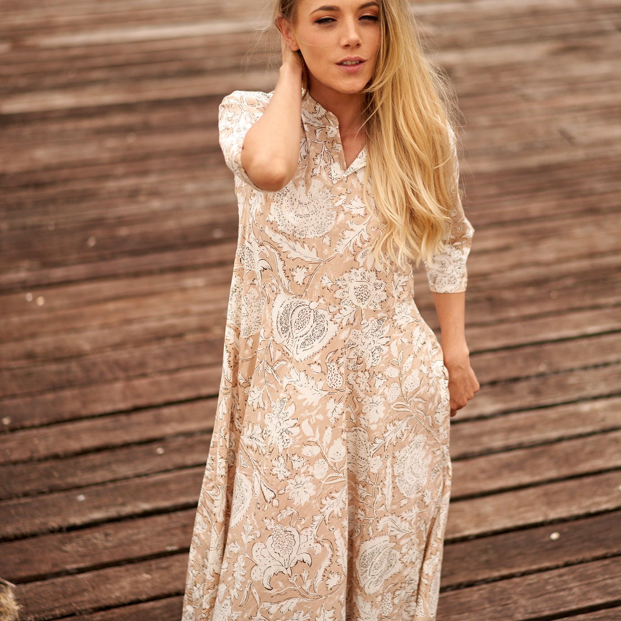 Dreams of Cream' 100% Cotton Dress