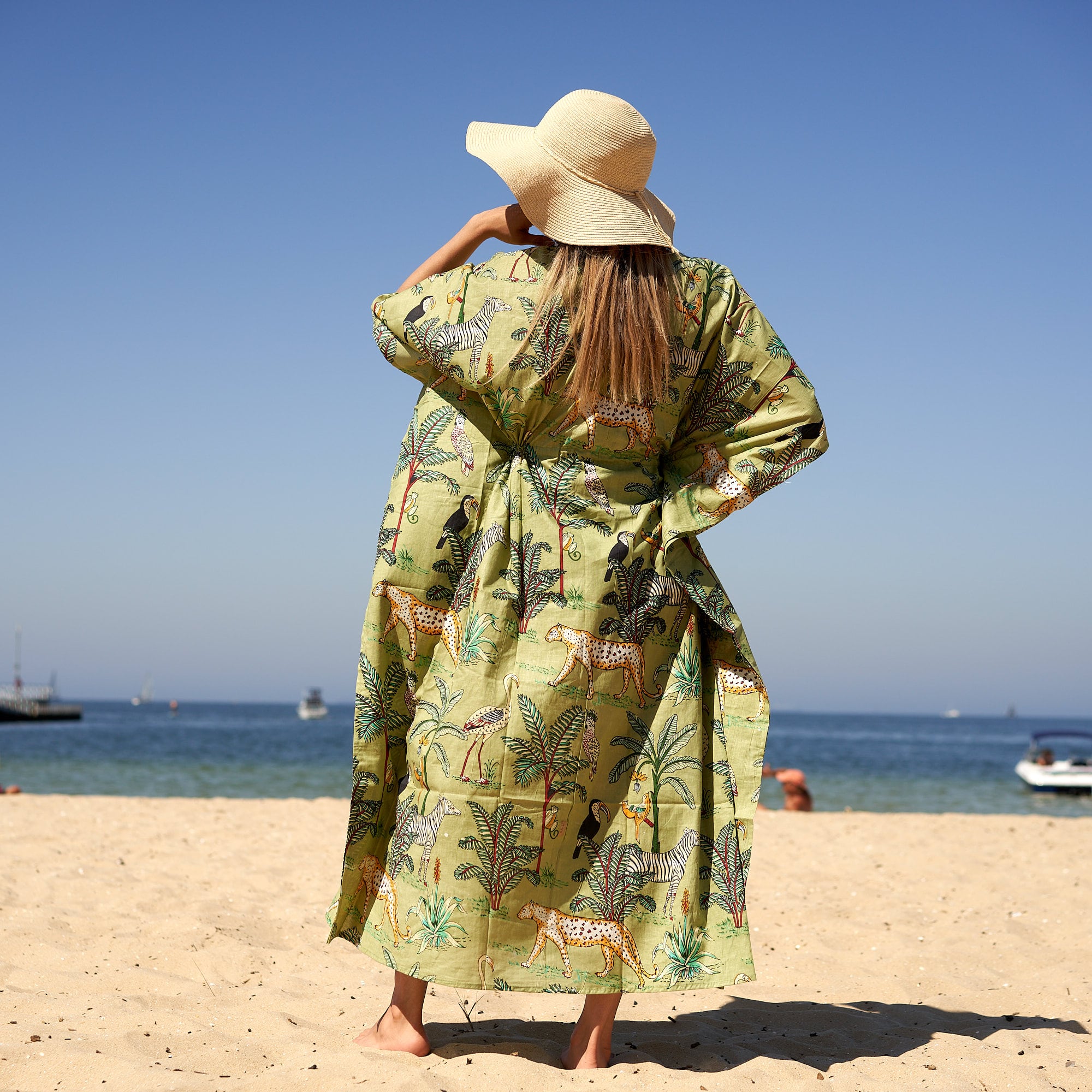 'Wild at Heart' 100% Cotton Kaftan