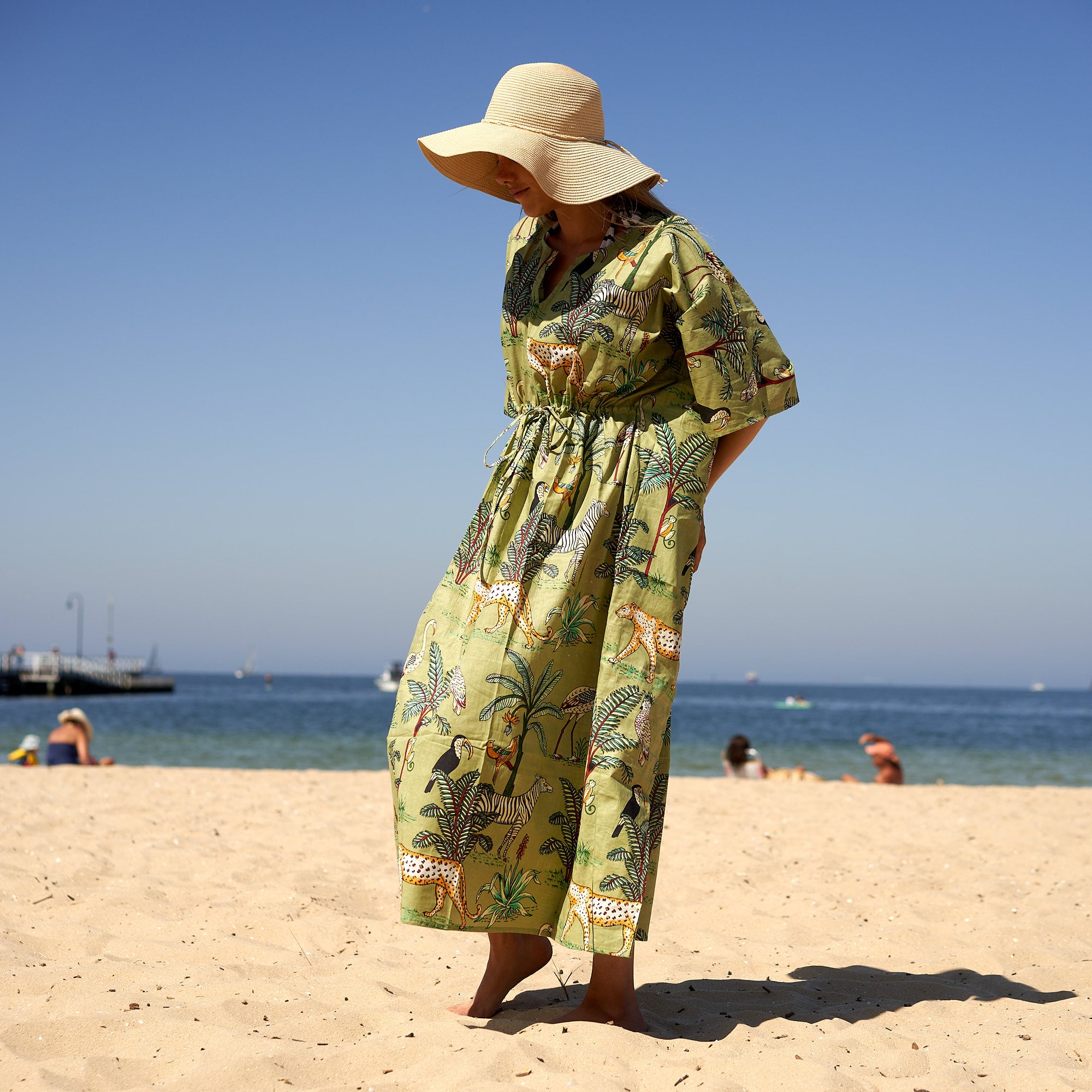 'Wild at Heart' 100% Cotton Kaftan