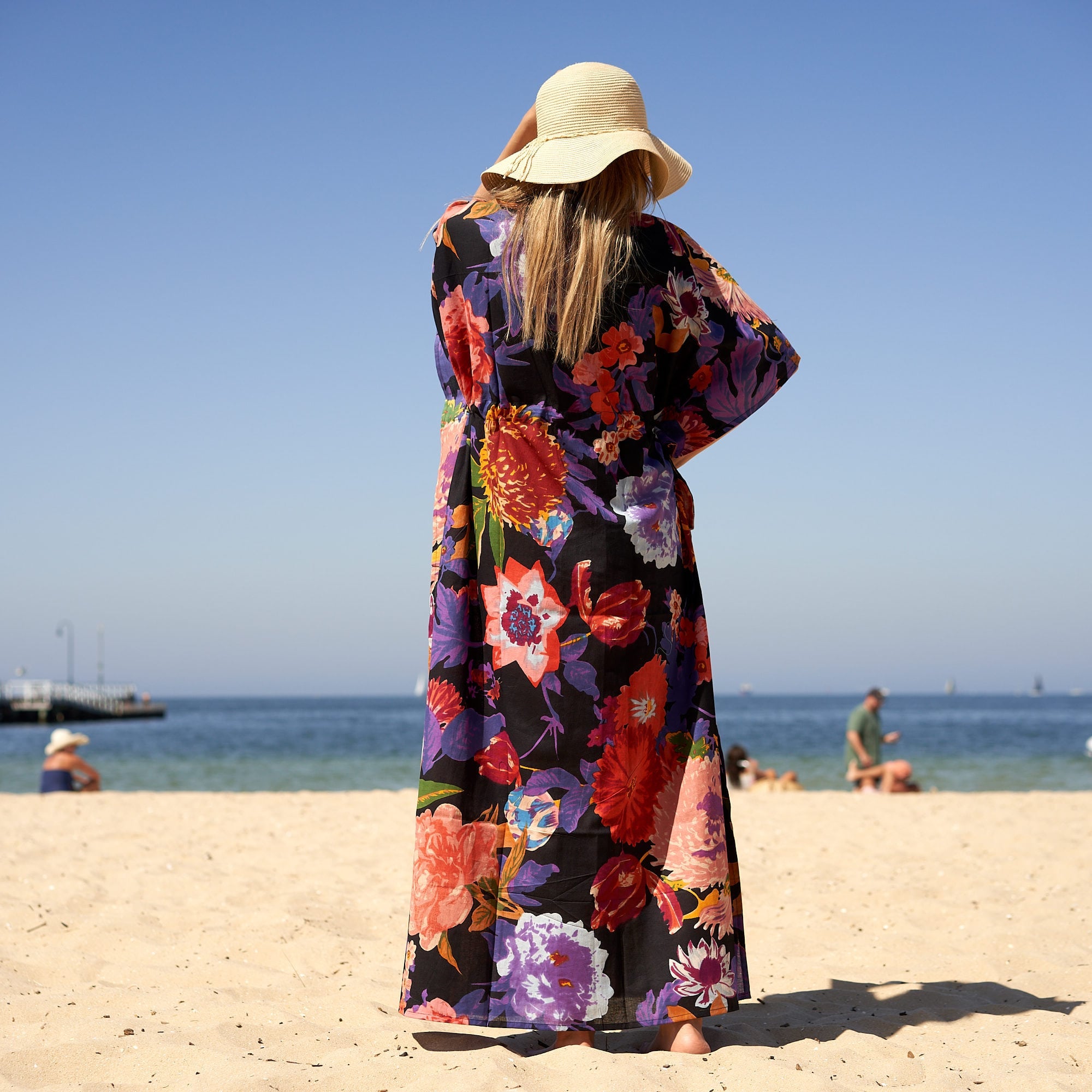 Jungle resort wear kaftan coastal chic aesthetic
Artisan cotton jungle kaftan tropical holiday look