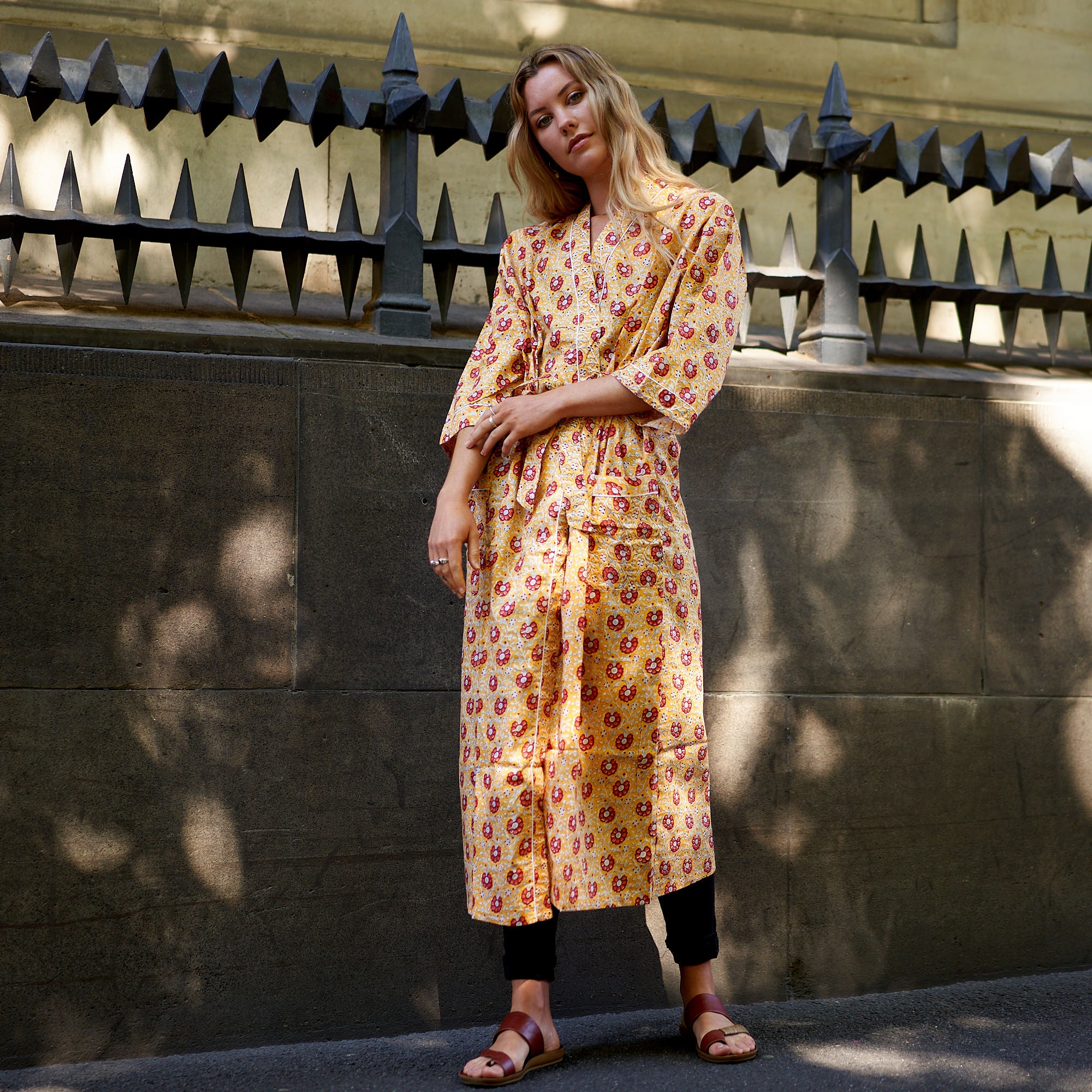 'Cotton Luau' 100% Cotton Kimono Robe