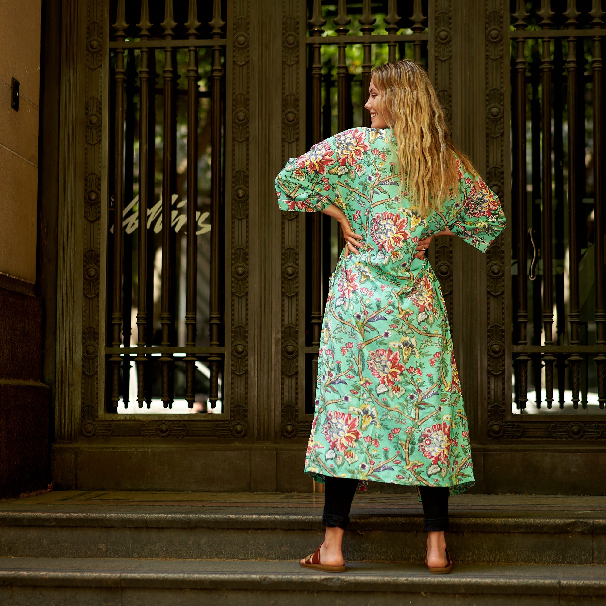 'Island Vibes' 100% Cotton Kimono Robe