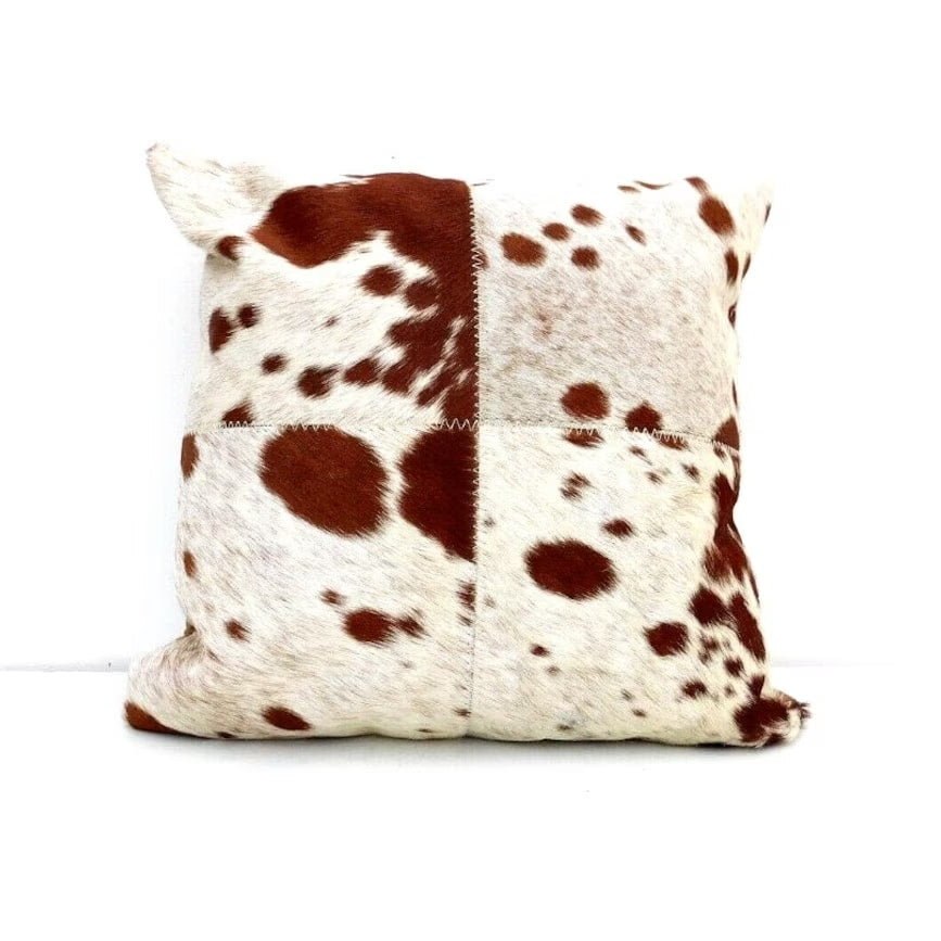 Exotic Cowhide Cushion Cover - Brown Pillowcase