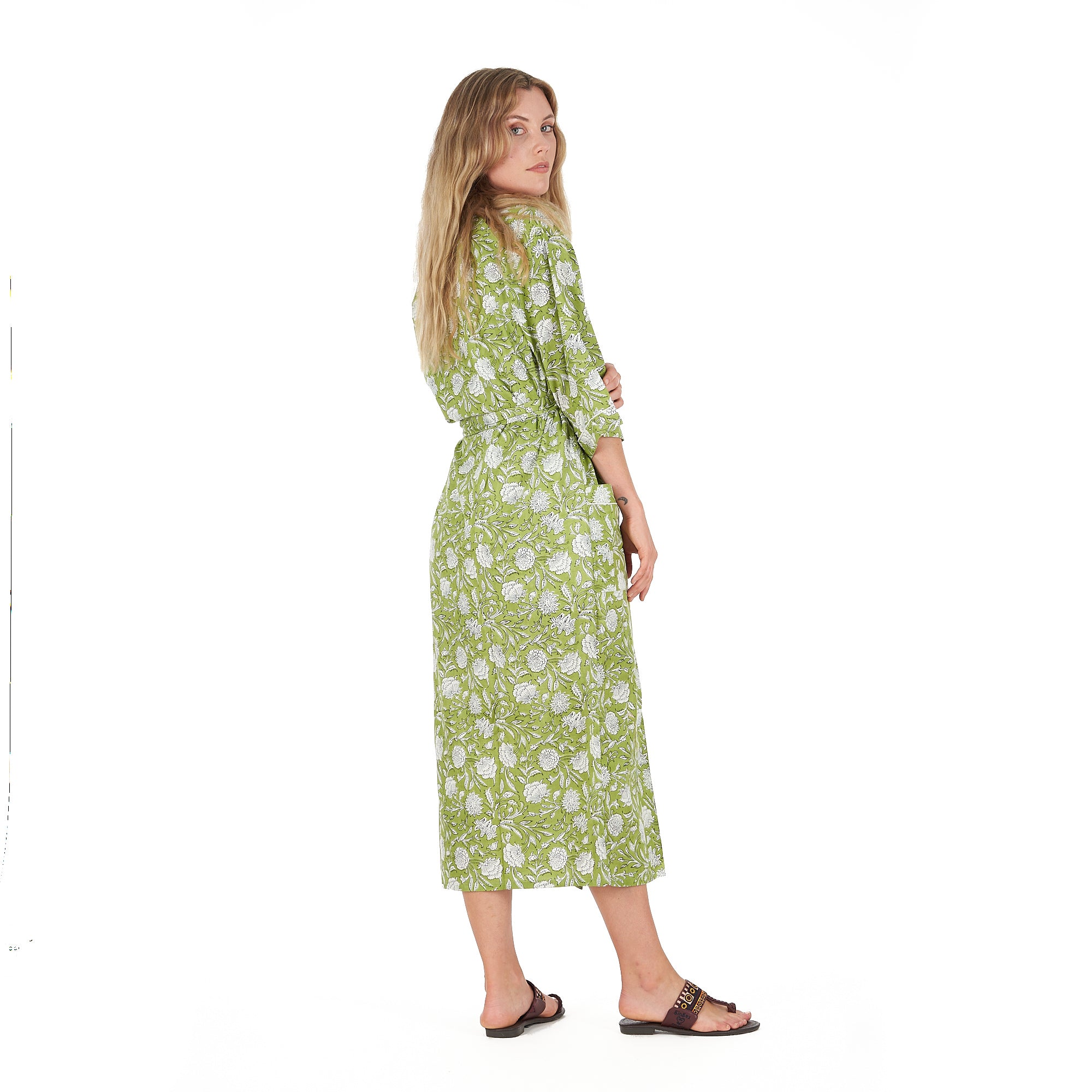 'Soothing Sanctuary' 100% Cotton Kimono Robe