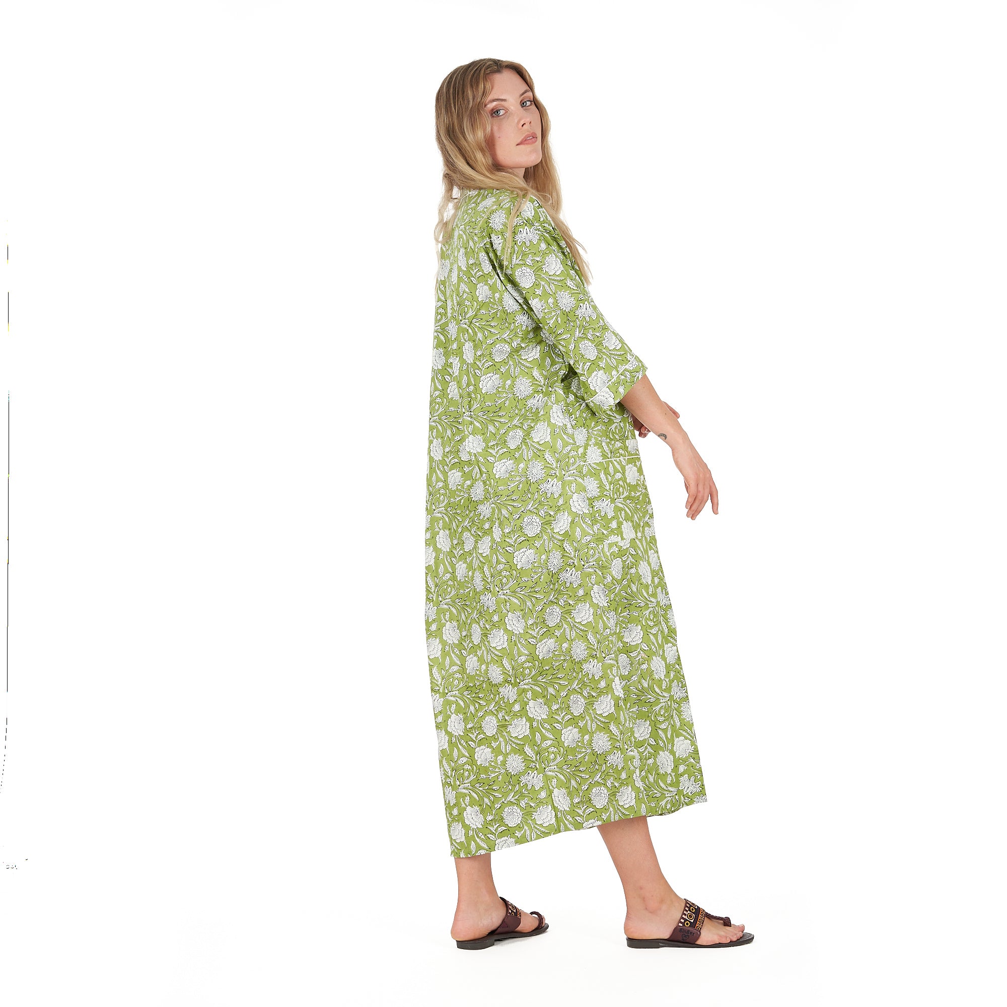 'Soothing Sanctuary' 100% Cotton Kimono Robe