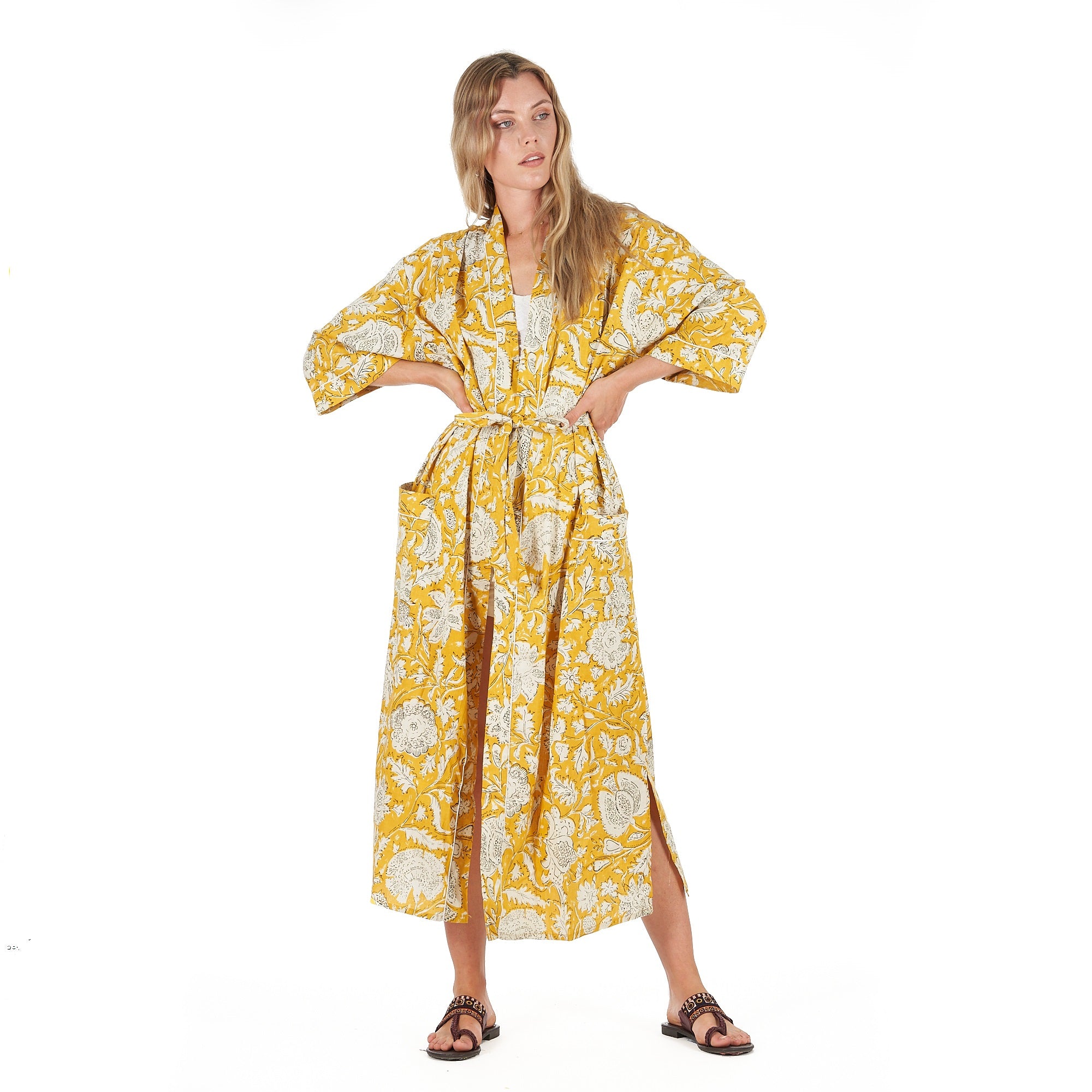 'Summer Love' 100 Cotton Kimono Robe
