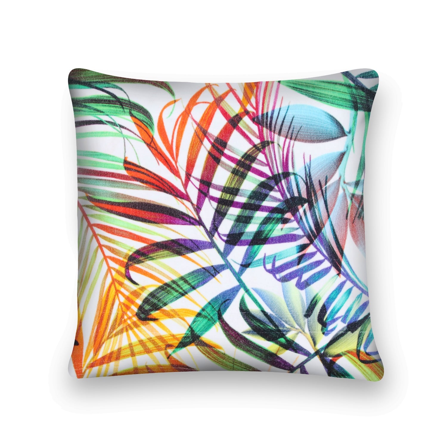 100% Cotton Velvet Cushion Cover - Jungle Haze