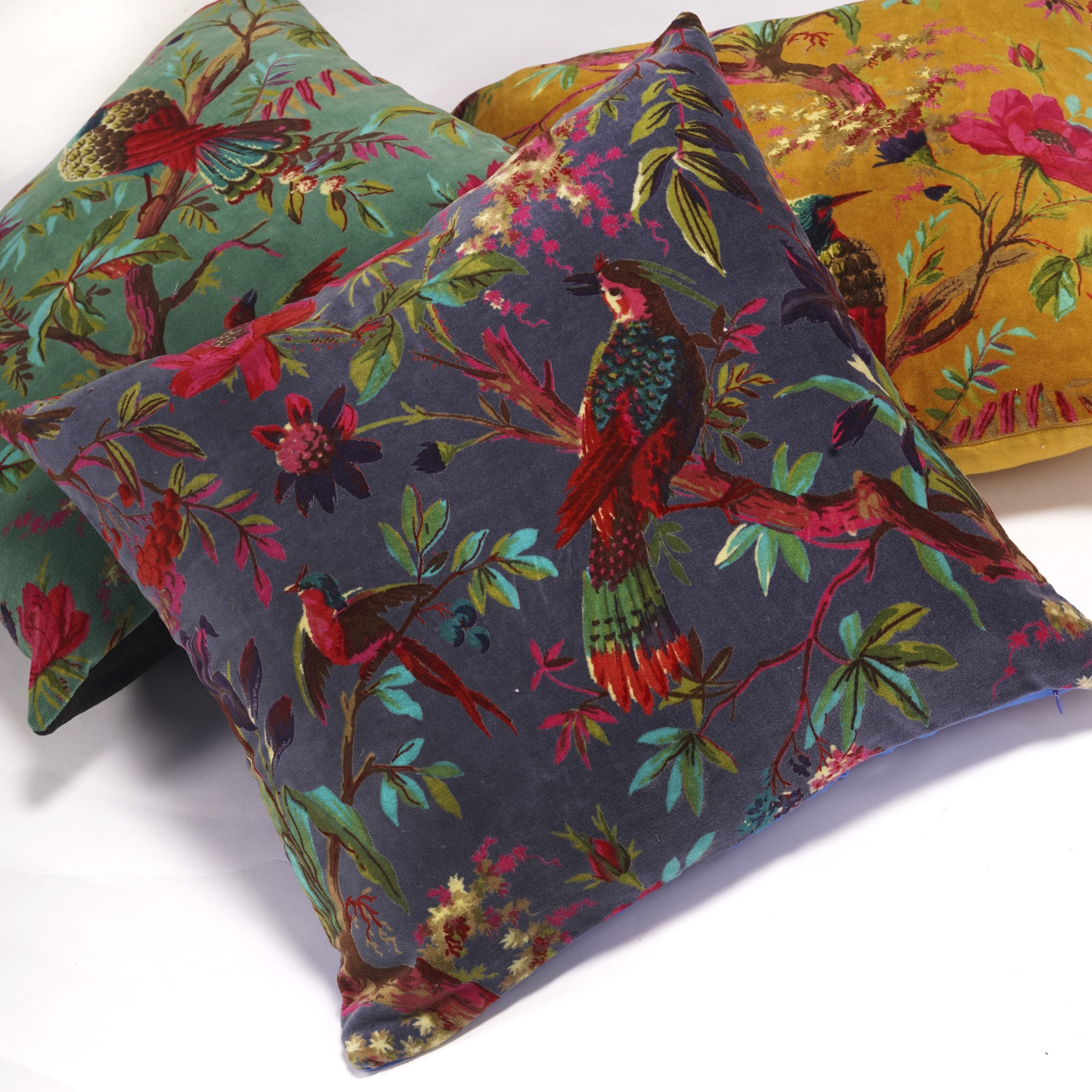 100% Cotton Velvet Cushion Cover - Aviva Getaway