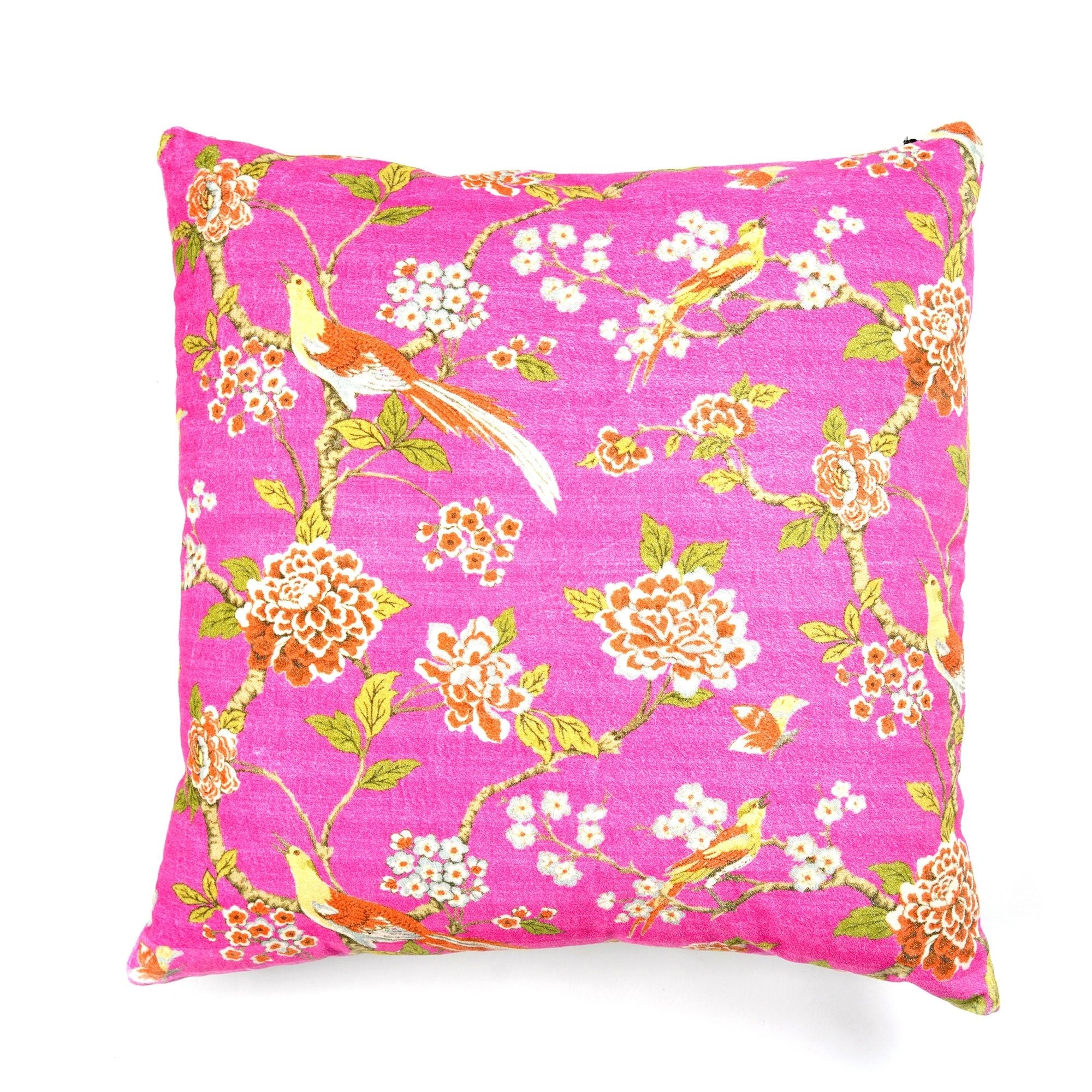 'Whimsical Wings' 100% Cotton Velvet Cushion Cover