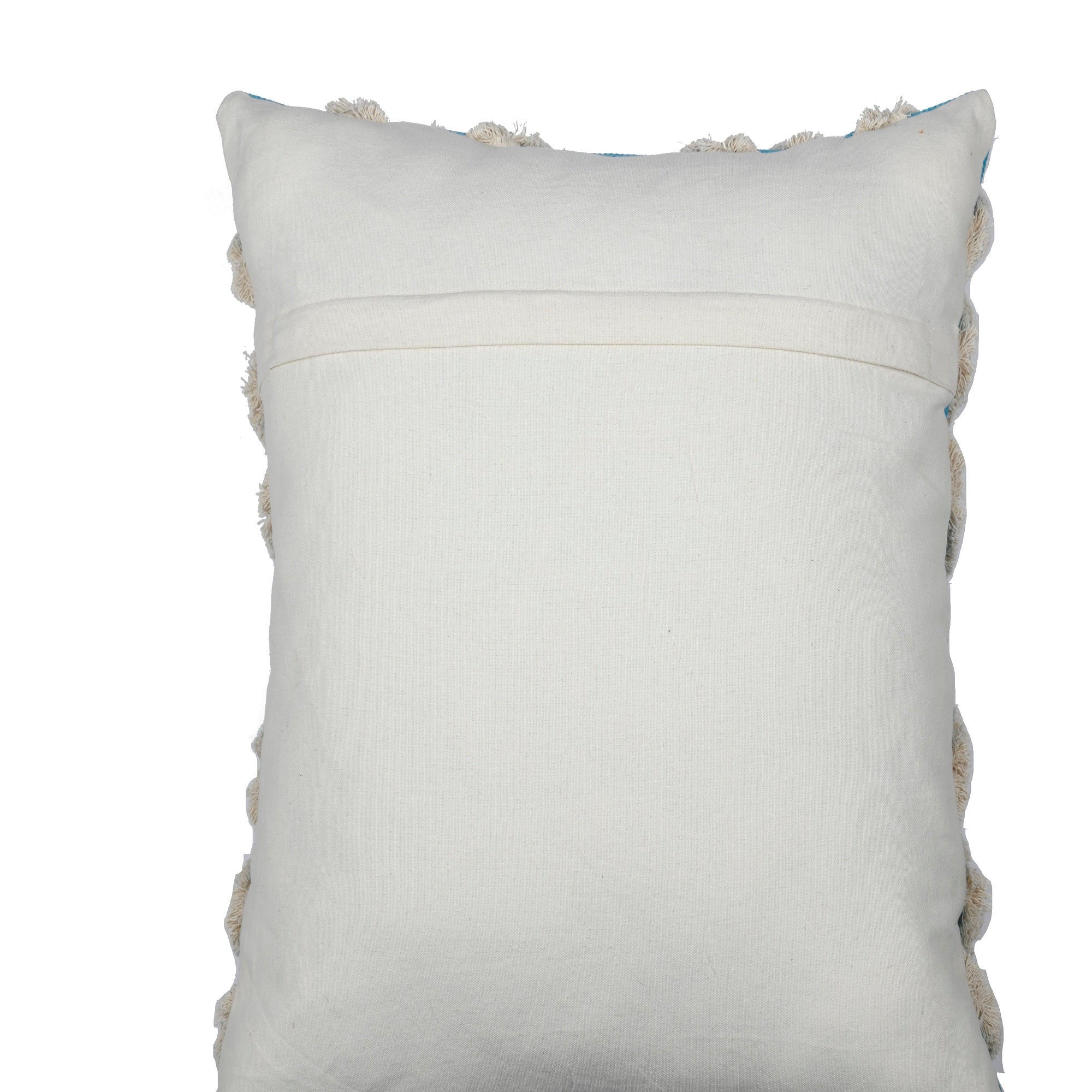 'Mustard & Cream' Hand-Woven Cotton Wool Cushion Cover