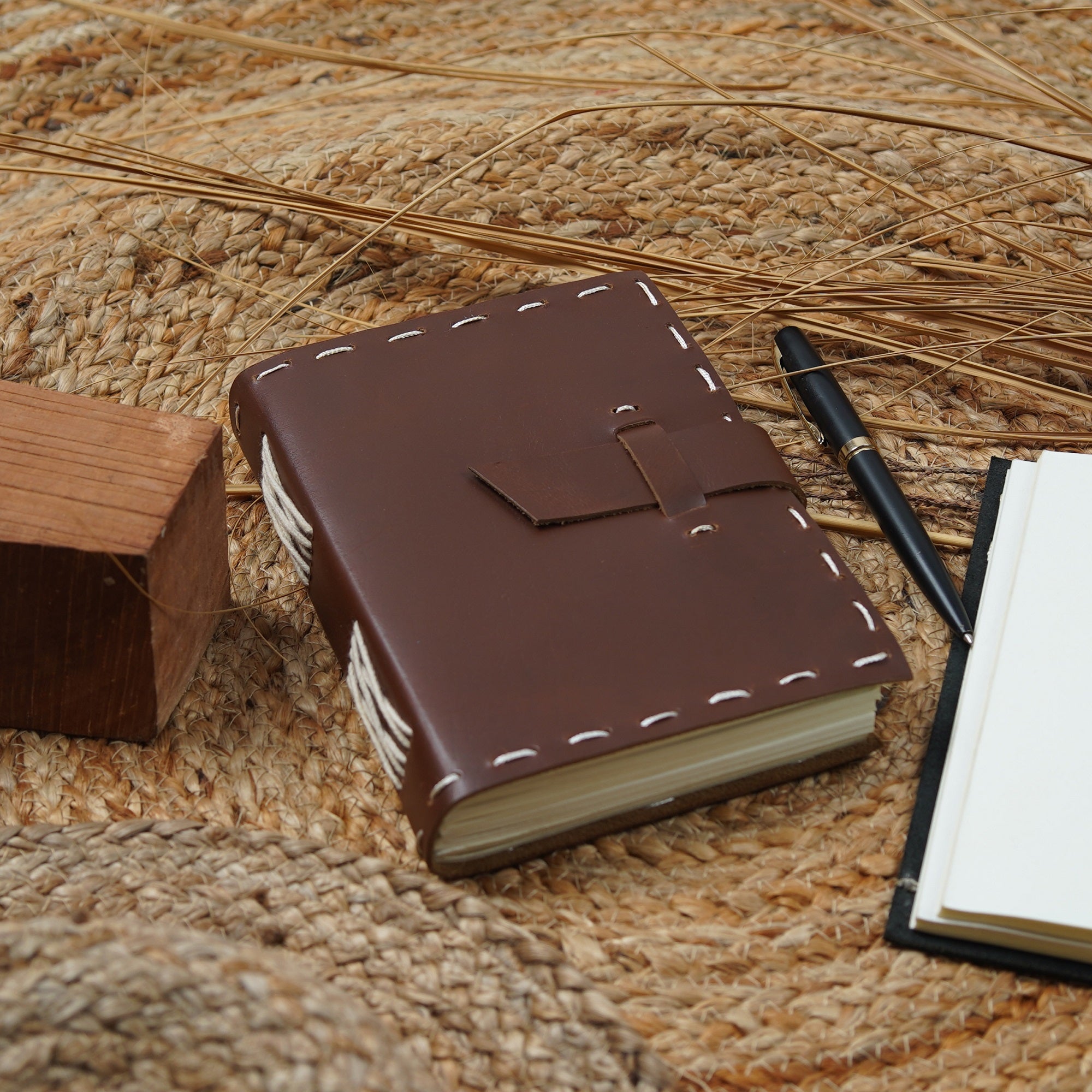 Vintage Leather Journal - Wanderlust Brown