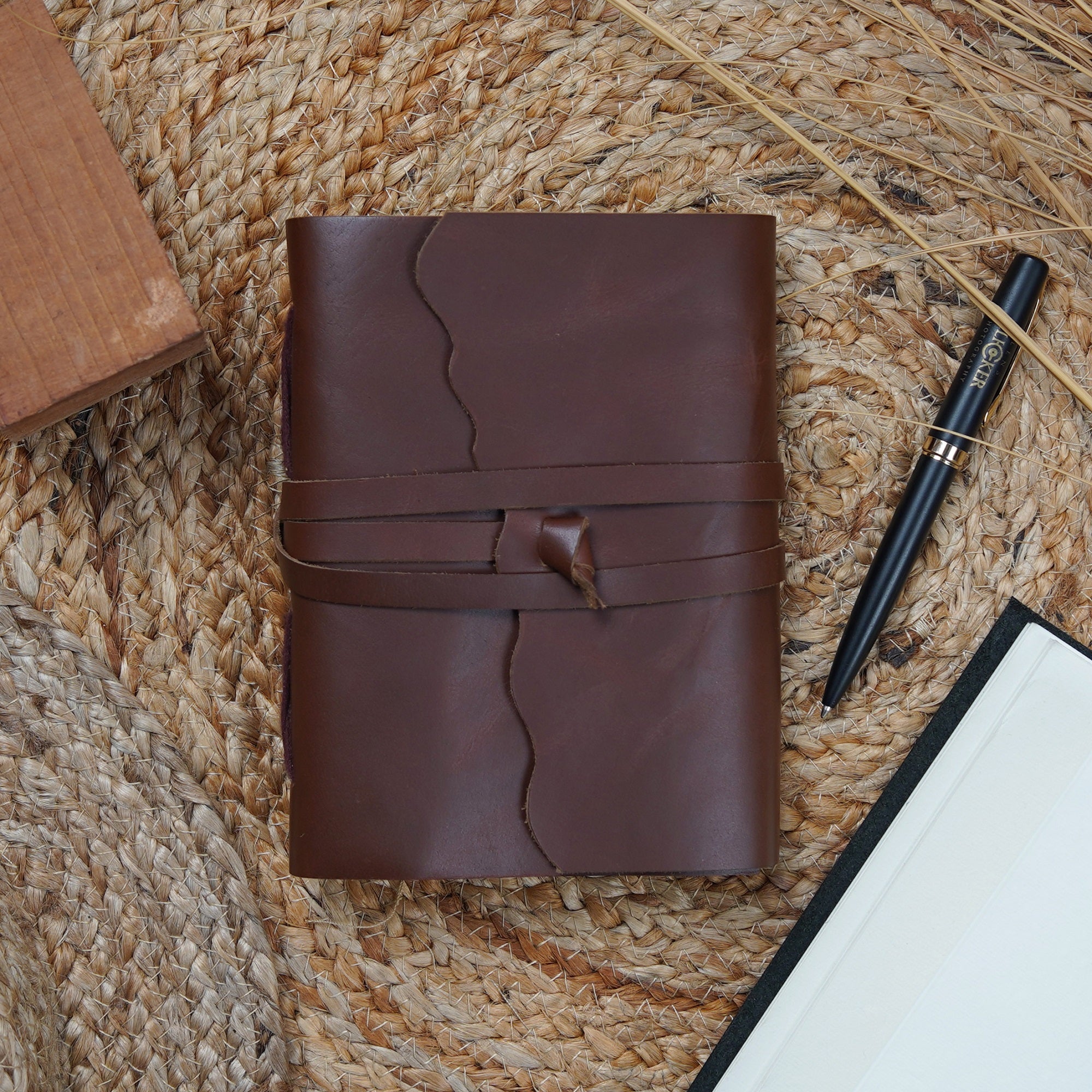 Vintage Leather Journal - Antique Adventures
