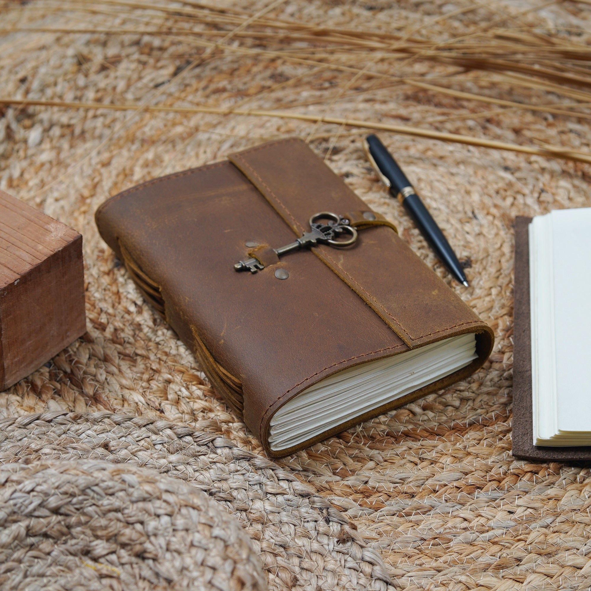 Vintage Leather Journal - Moonlight Serenade